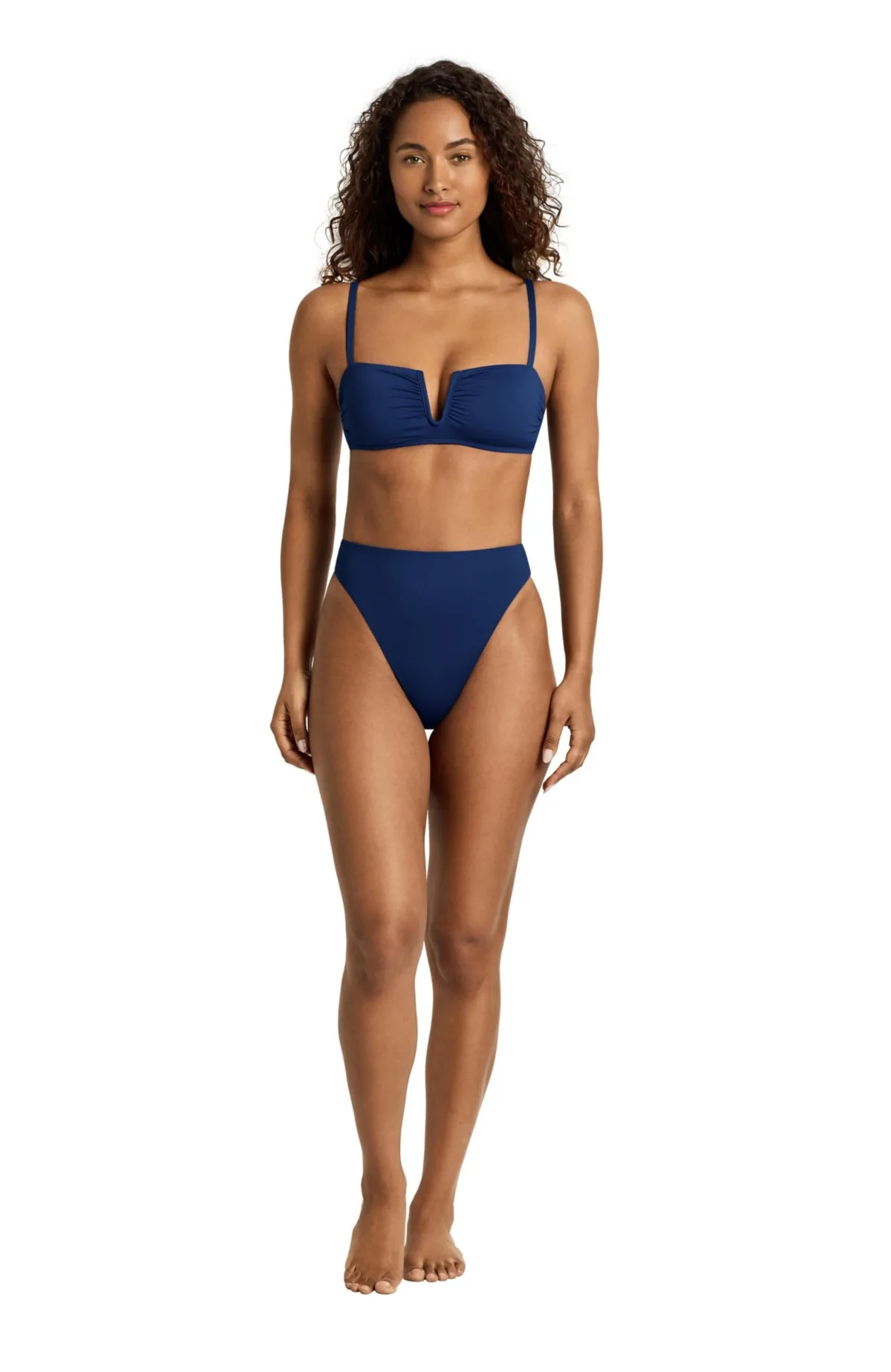 High Leg Modern Coverage Swim Brief by Lauren Ralph Lauren