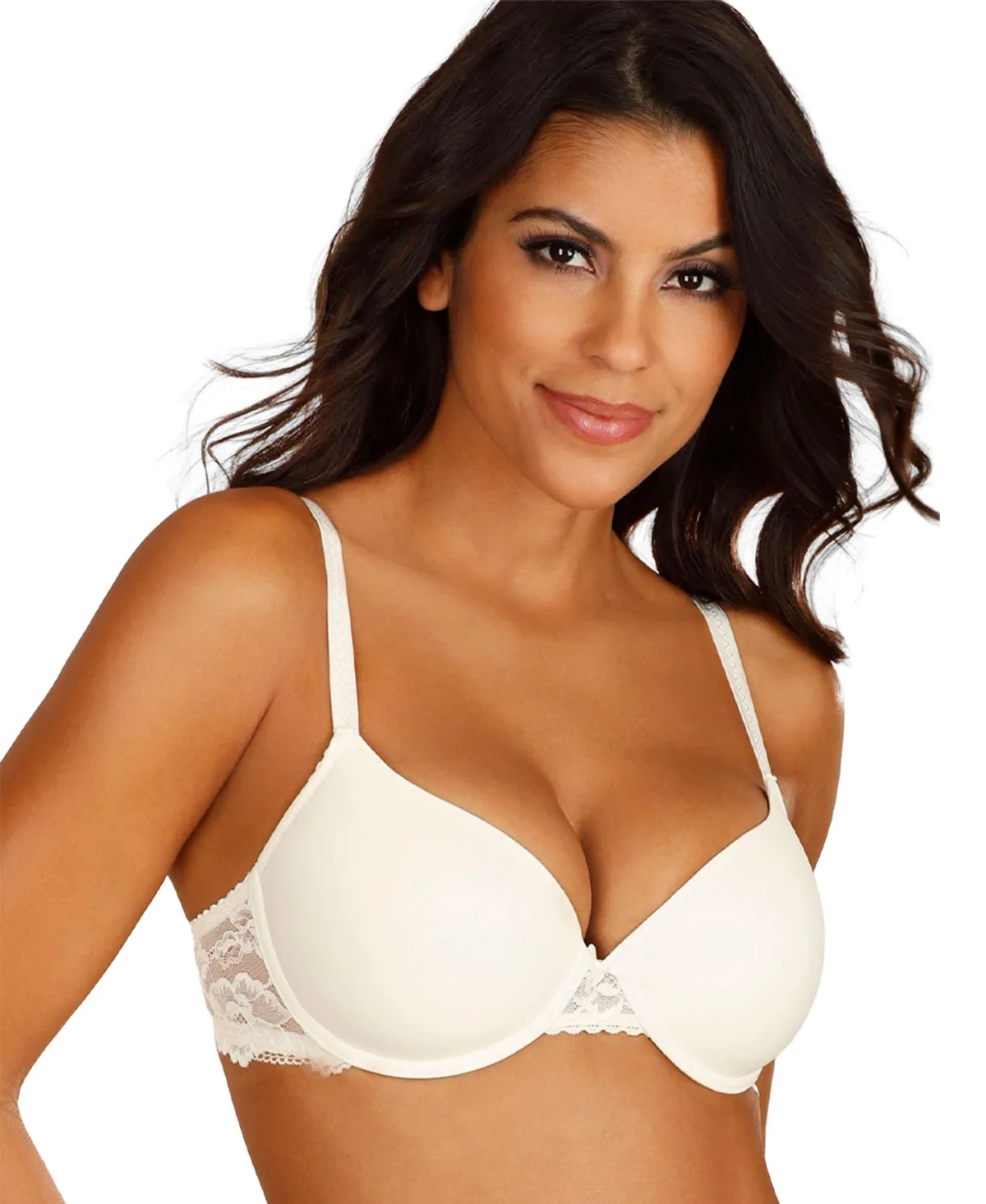 Lace Detail T-Shirt Bra by Lascana
