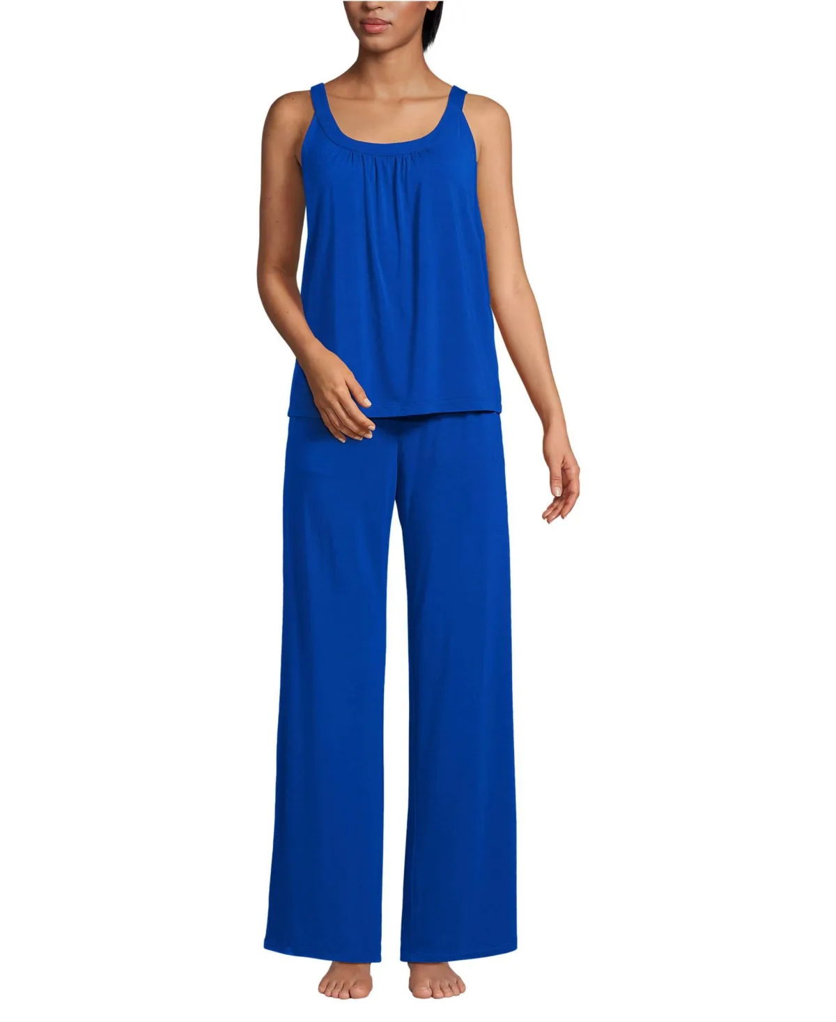 Cooling 2 Piece Pajama Set - Flowy Tank and Pants by Lands' End