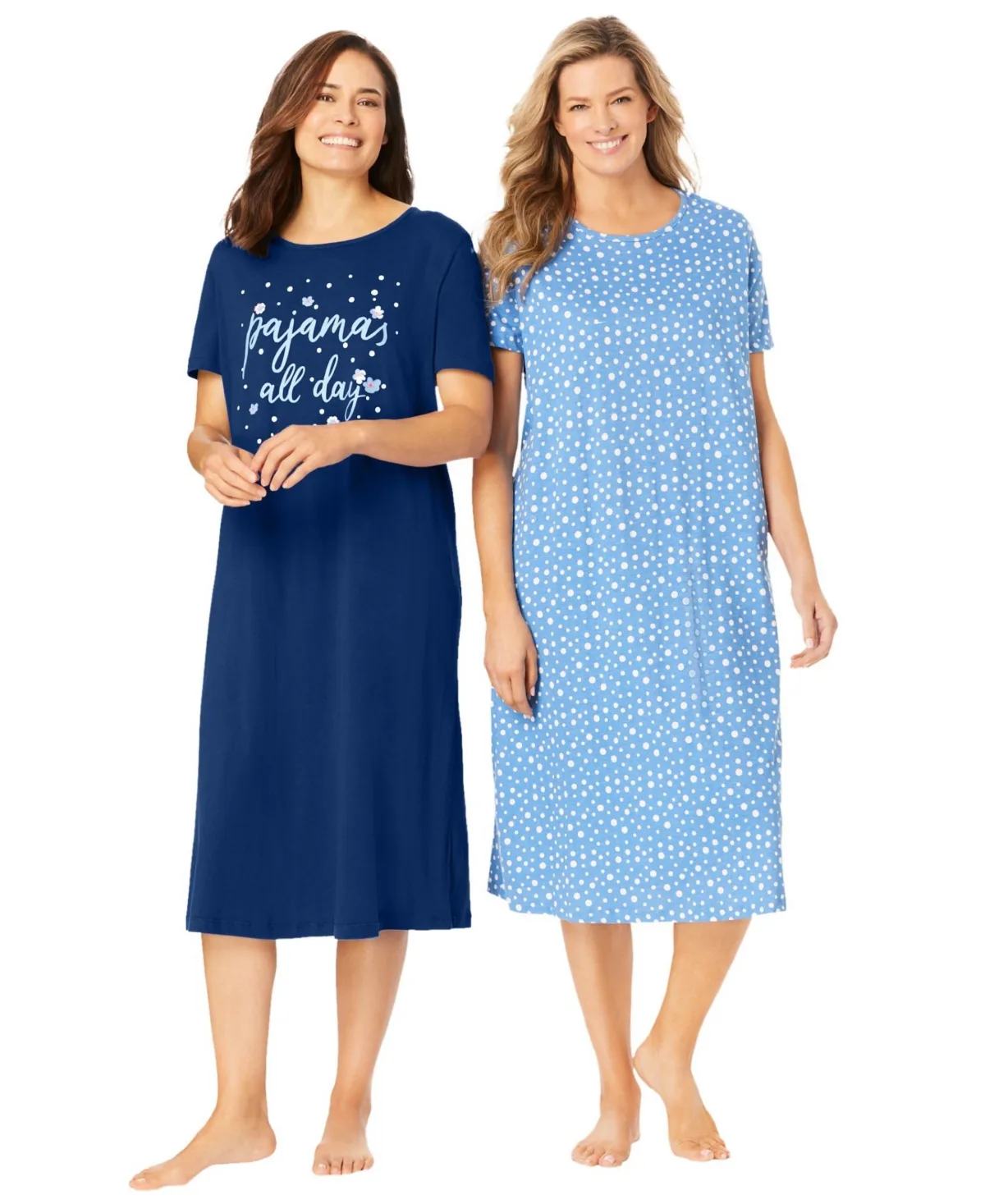 2-Pack Long Sleepshirts by Dreams & Co.