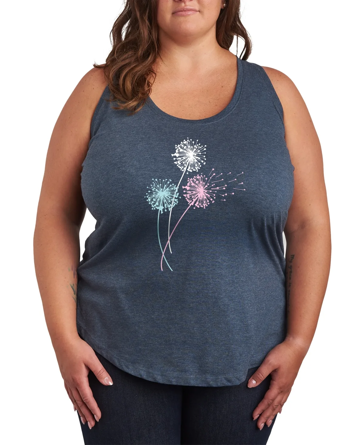 Pastel Dandelions Graphic Tank Top by Hybrid Apparel