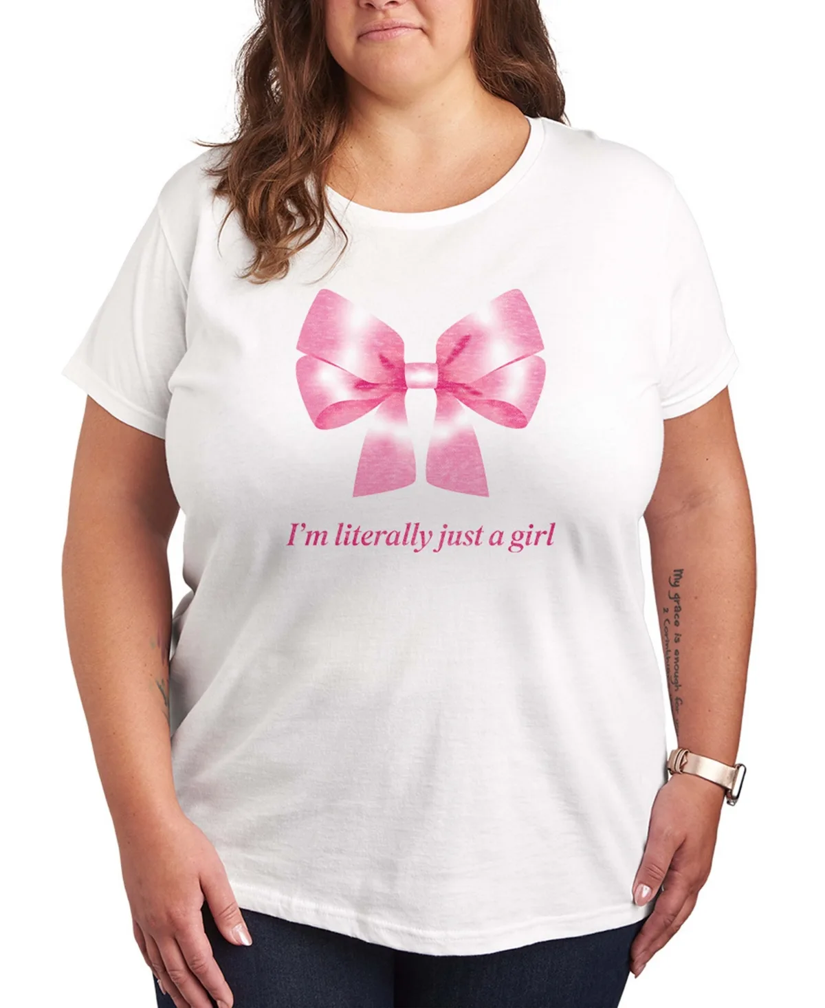 Instant Message Literally Just Girl Short-Sleeve Graphic T-Shirt by Hybrid Apparel