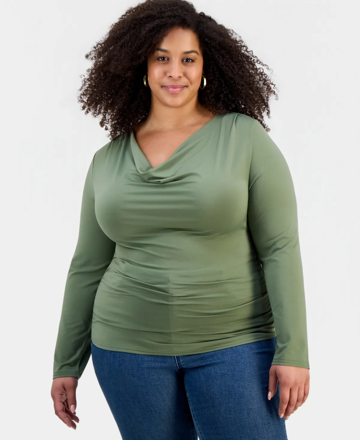 Cowlneck Jersey Top