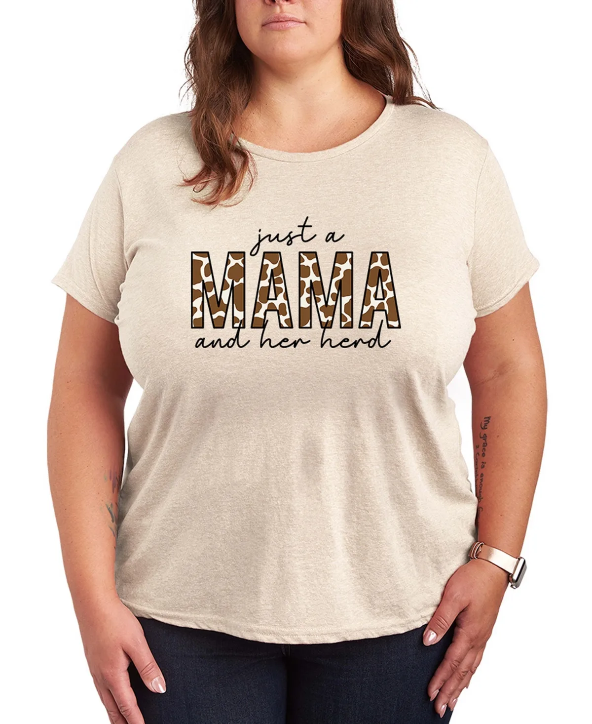 Instant Message Mama and Her Herd Short-Sleeve Graphic T-Shirt by Hybrid Apparel