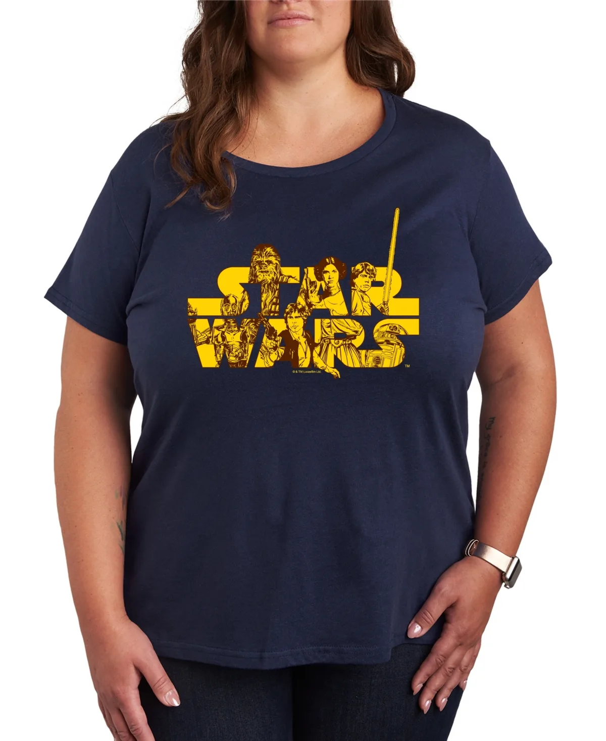 Star Wars Logo Graphic T-Shirt by Hybrid Apparel