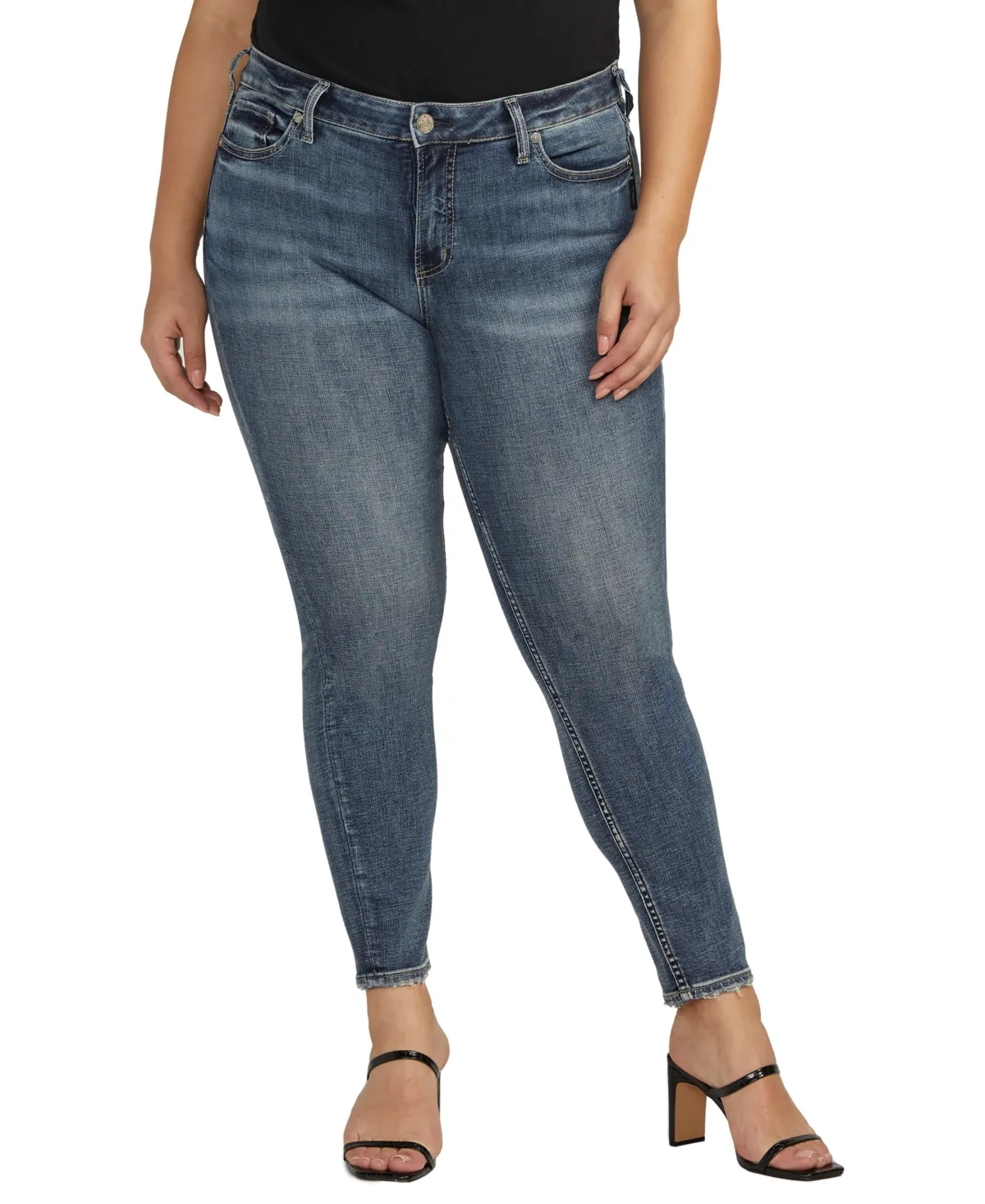 Suki Mid Rise Skinny Leg Jeans by Silver Jeans Co.