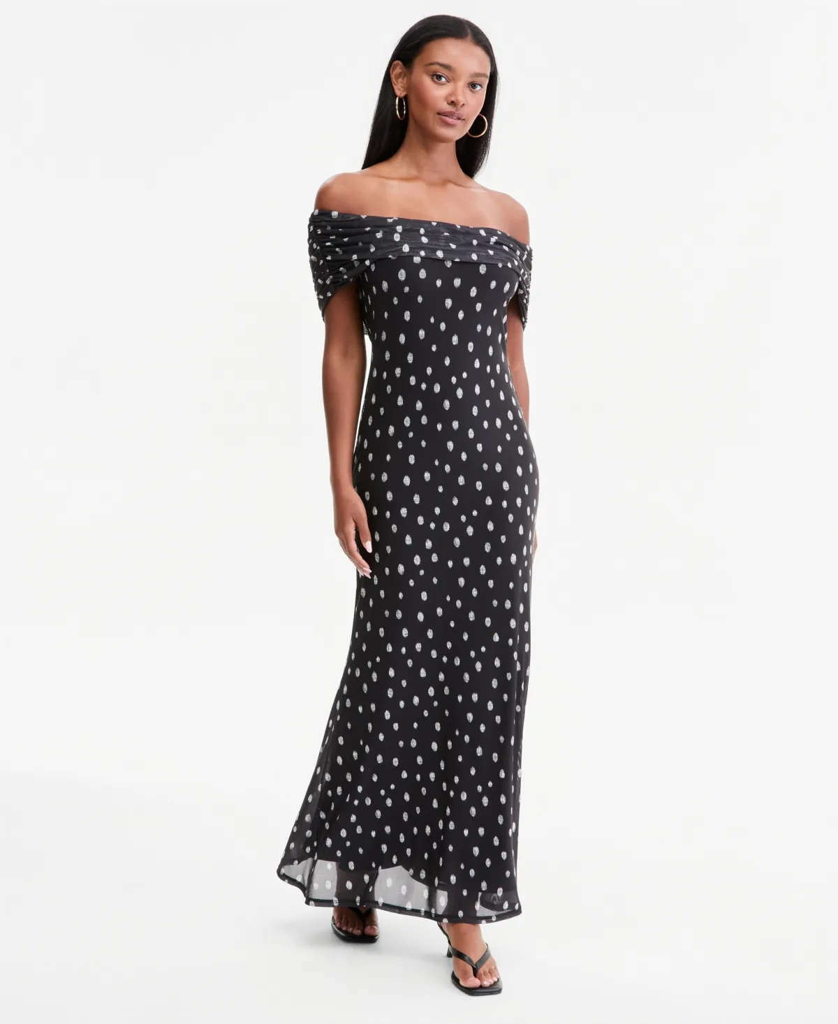 Off-The-Shoulder Maxi Dress by Bar Iii