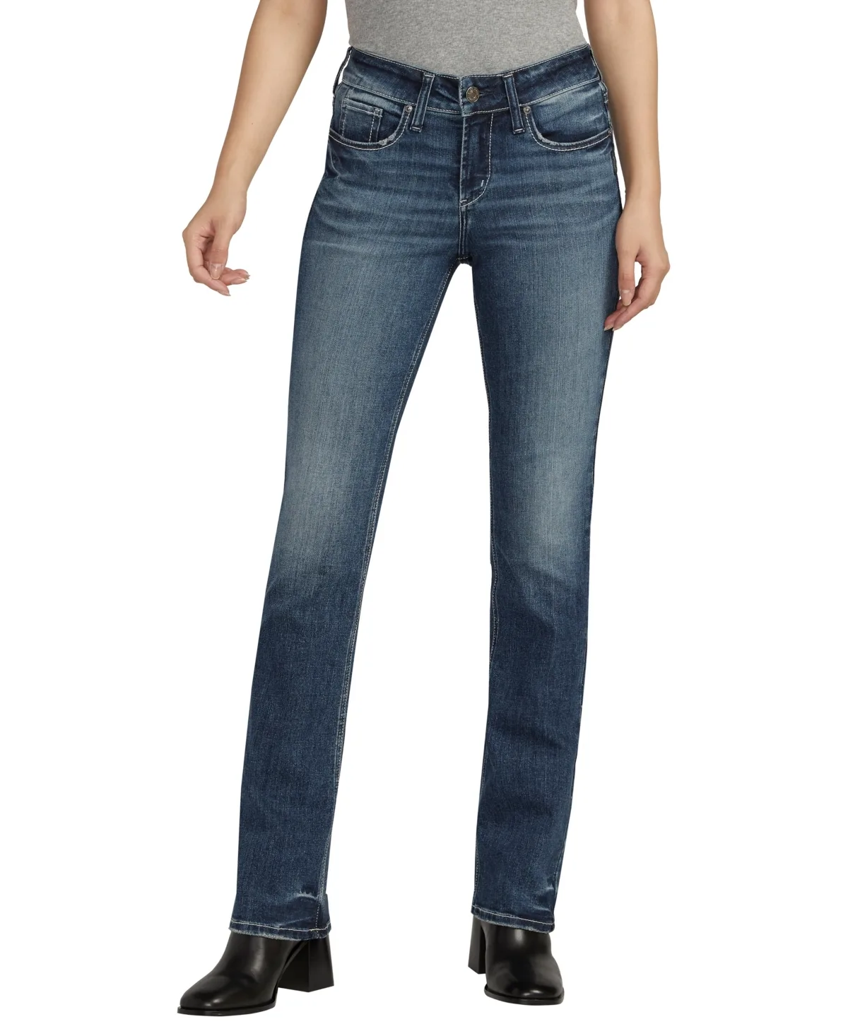 Suki Mid Rise Slim Bootcut Jeans by Silver Jeans Co.