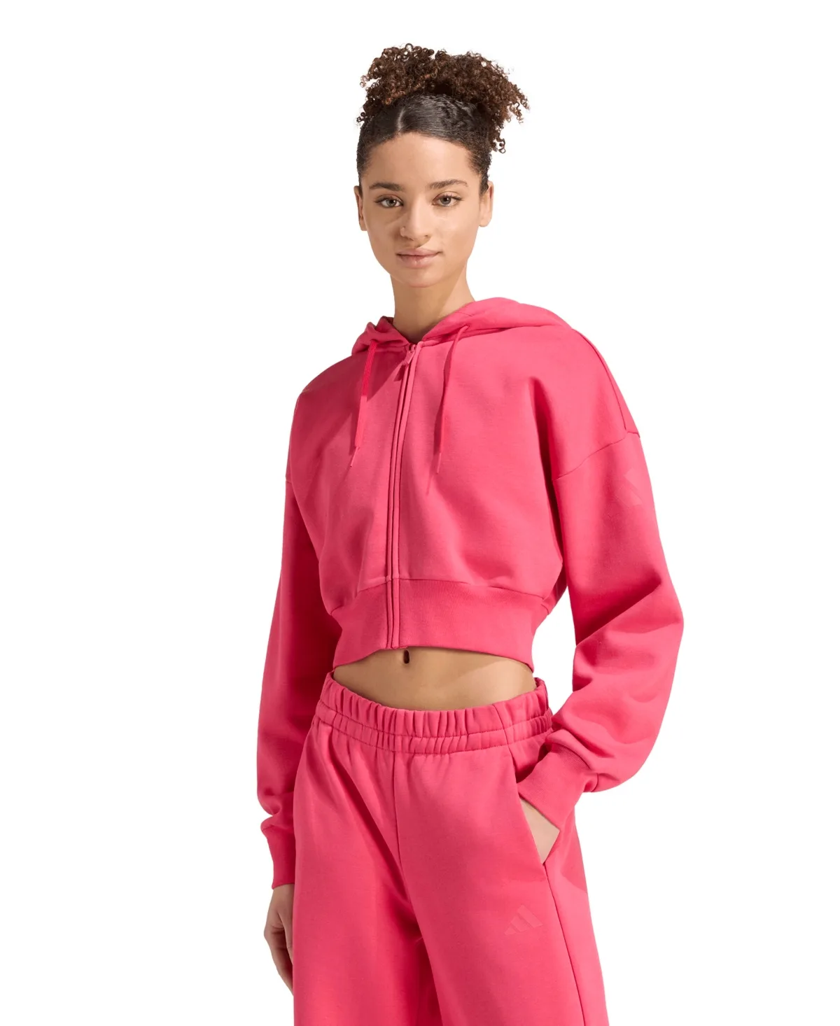 Essentials Contemporary Fleece Full-Zip Hooded Jacket by Adidas
