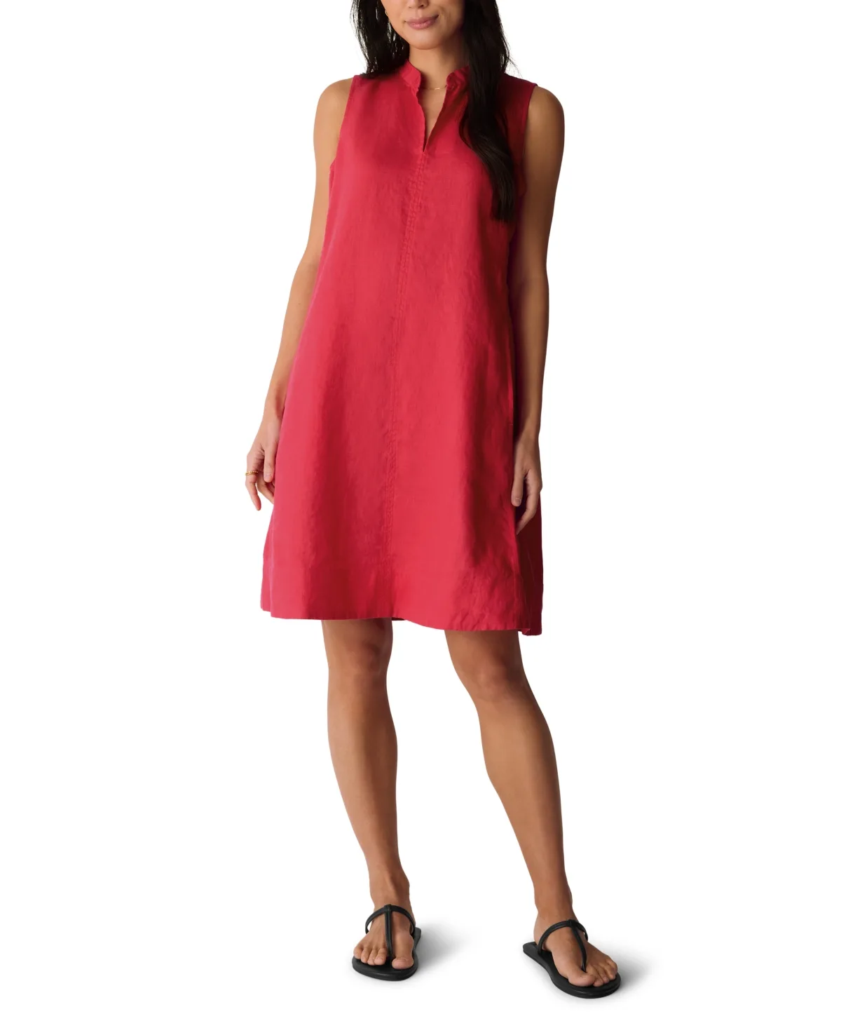 Sleeveless Split Collar Dress by Eileen Fisher