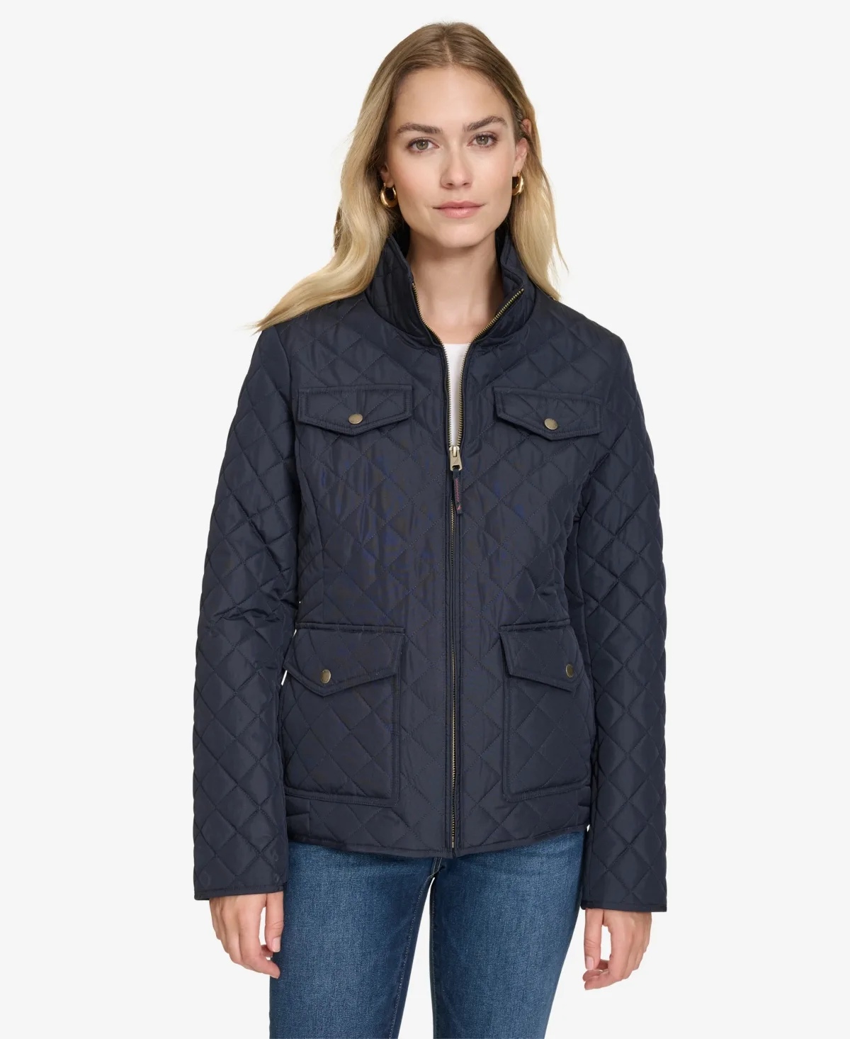 Solid Quilted Jacket by Nautica Jeans