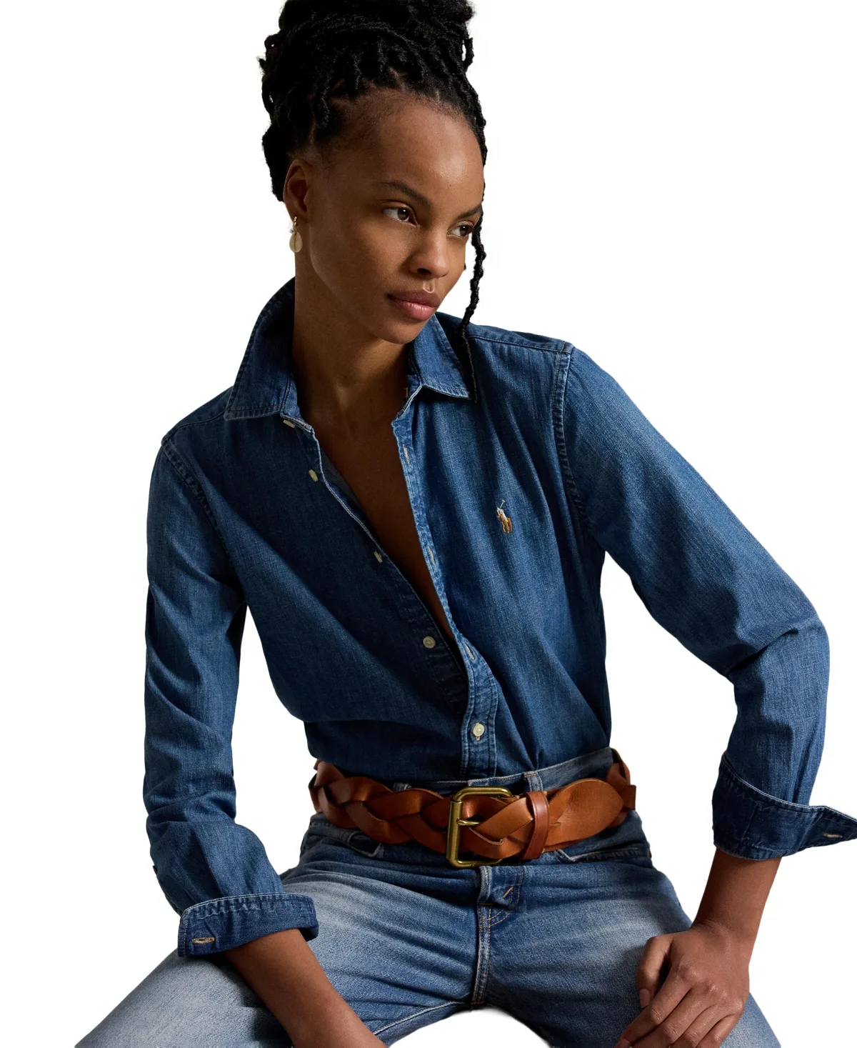Slim-Fit Denim Shirt