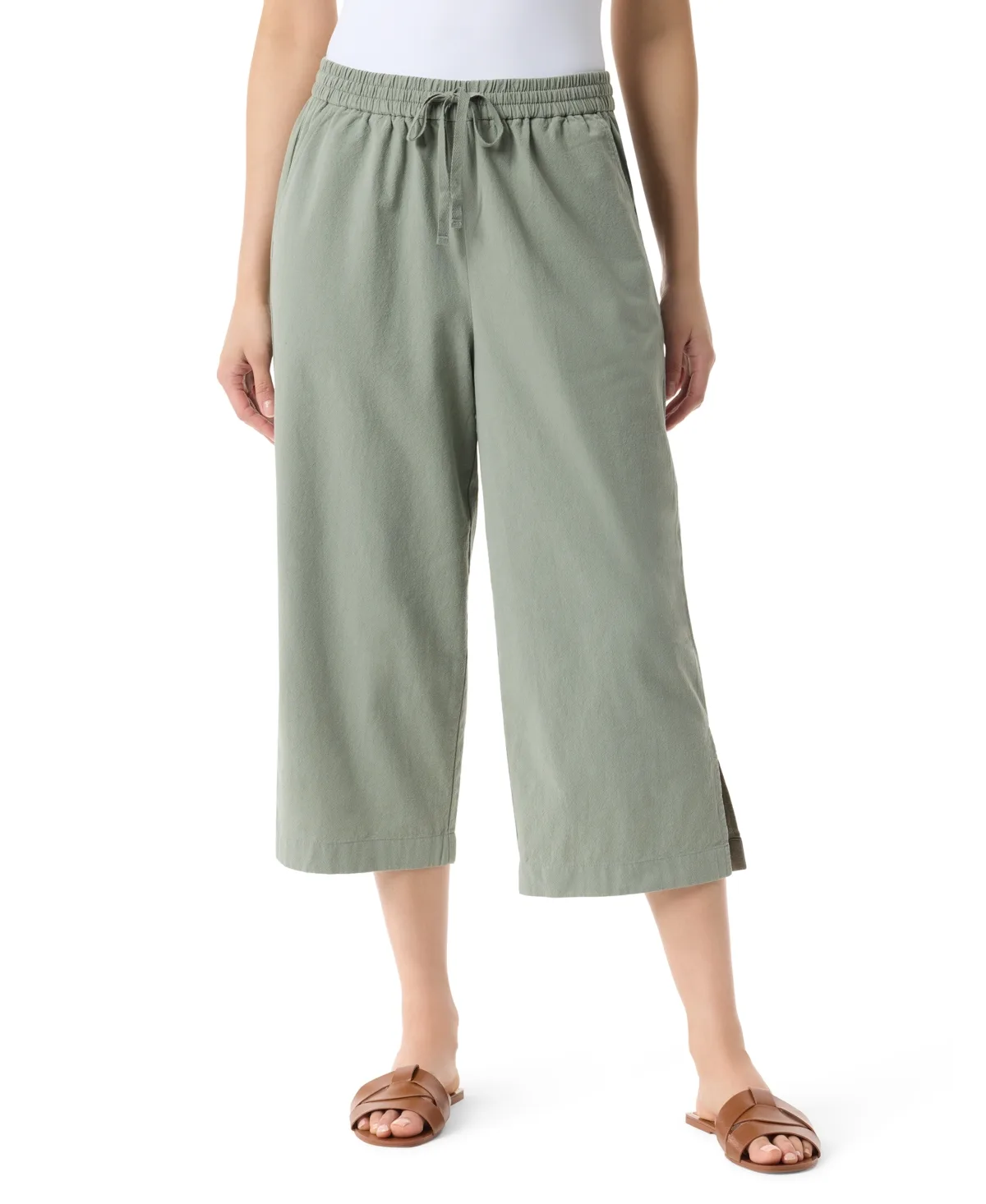 Blaine Pull-On Cropped Pants by Gloria Vanderbilt