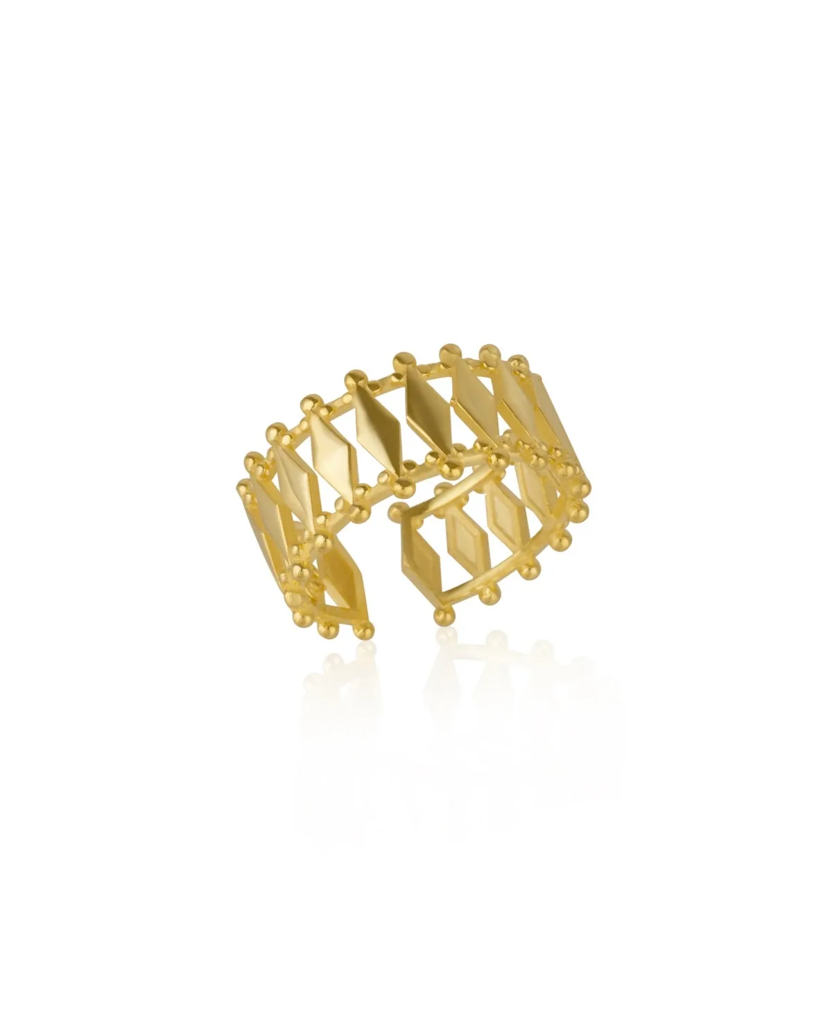 Multiple Quad Bar Sterling Silver Ring