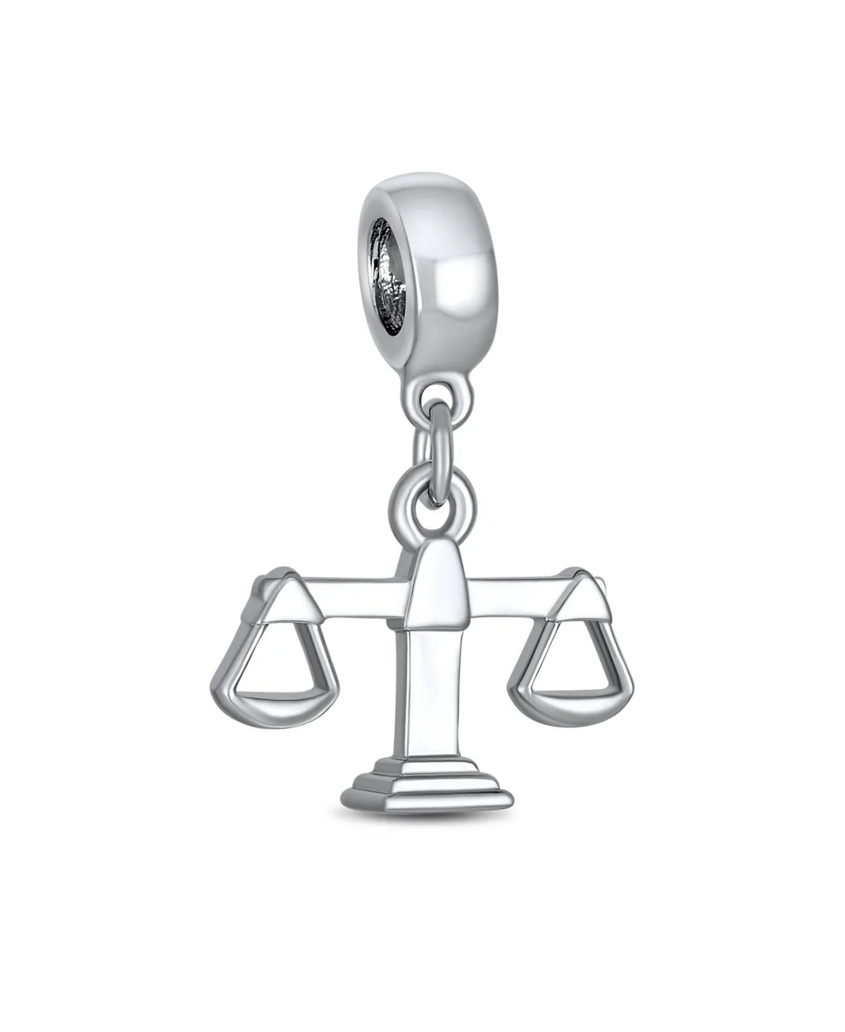 Judge Lawyer Scales of Justice Libra Zodiac Dangle Charm Bead Sterling Silver by Bling Jewelry