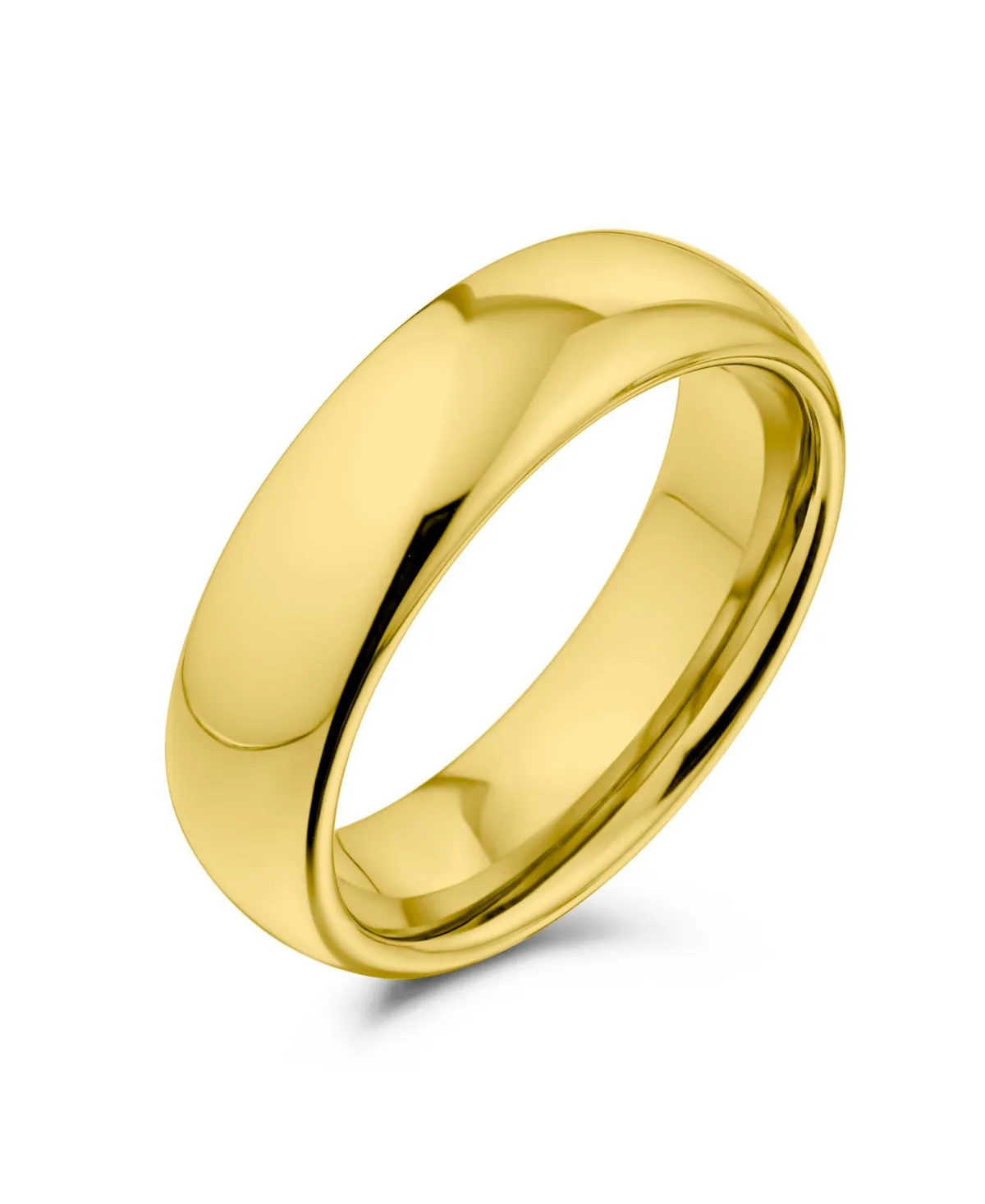 Plain Simple Dome Titanium Eternity Band Ring Comfort Fit 6MM by Bling Jewelry