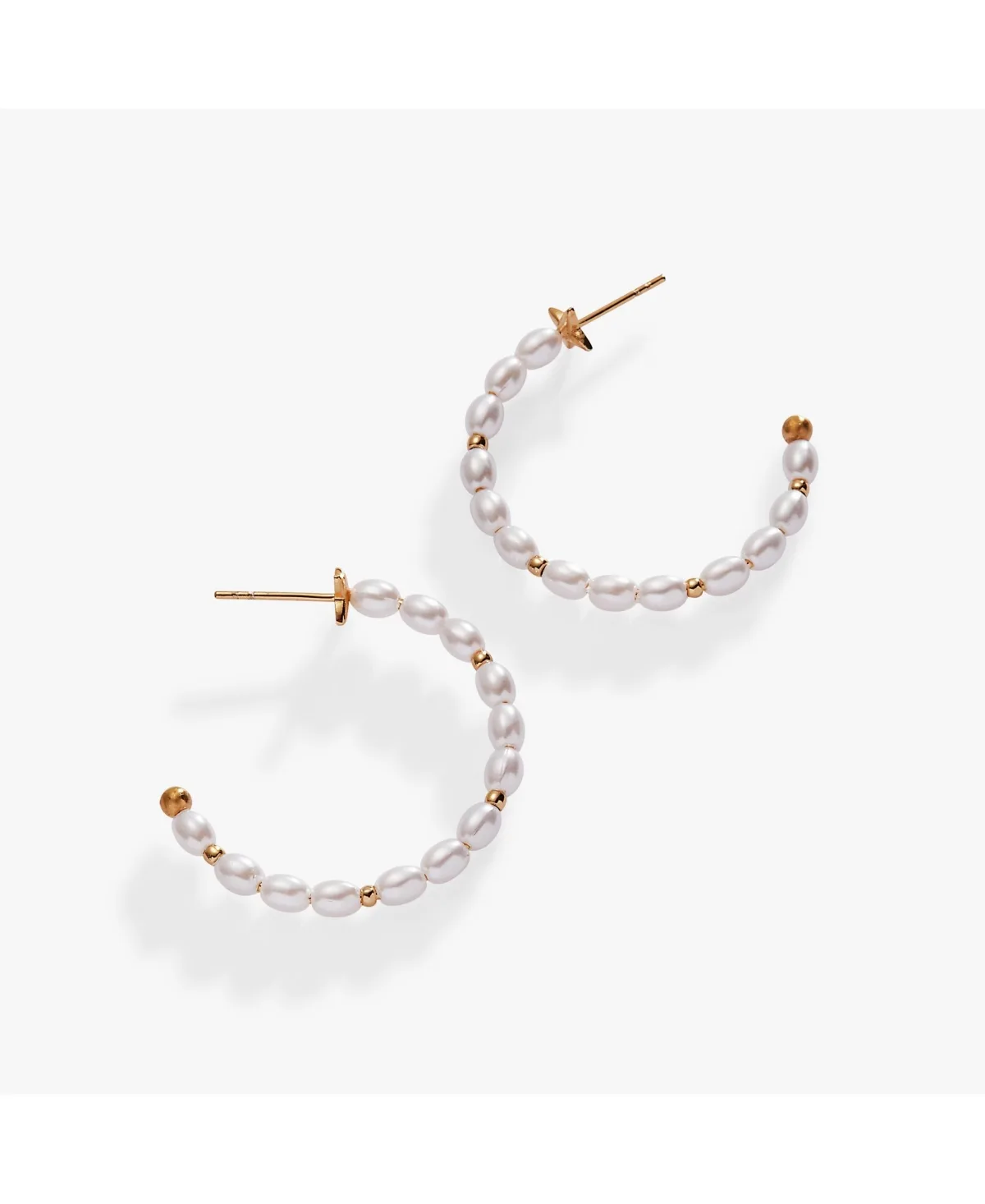 Rice Pearl Hoop Earrings by Alex And Ani