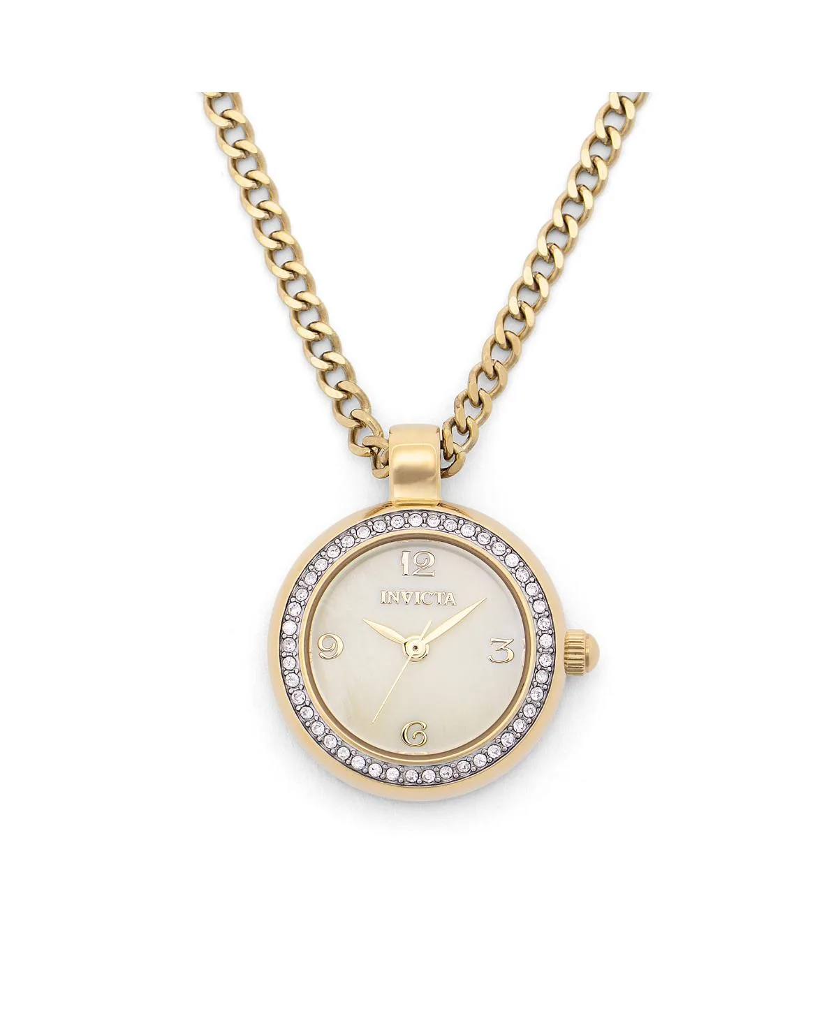 49932 Mini Quartz Mother of Pearl Dial Necklace Watch by Invicta