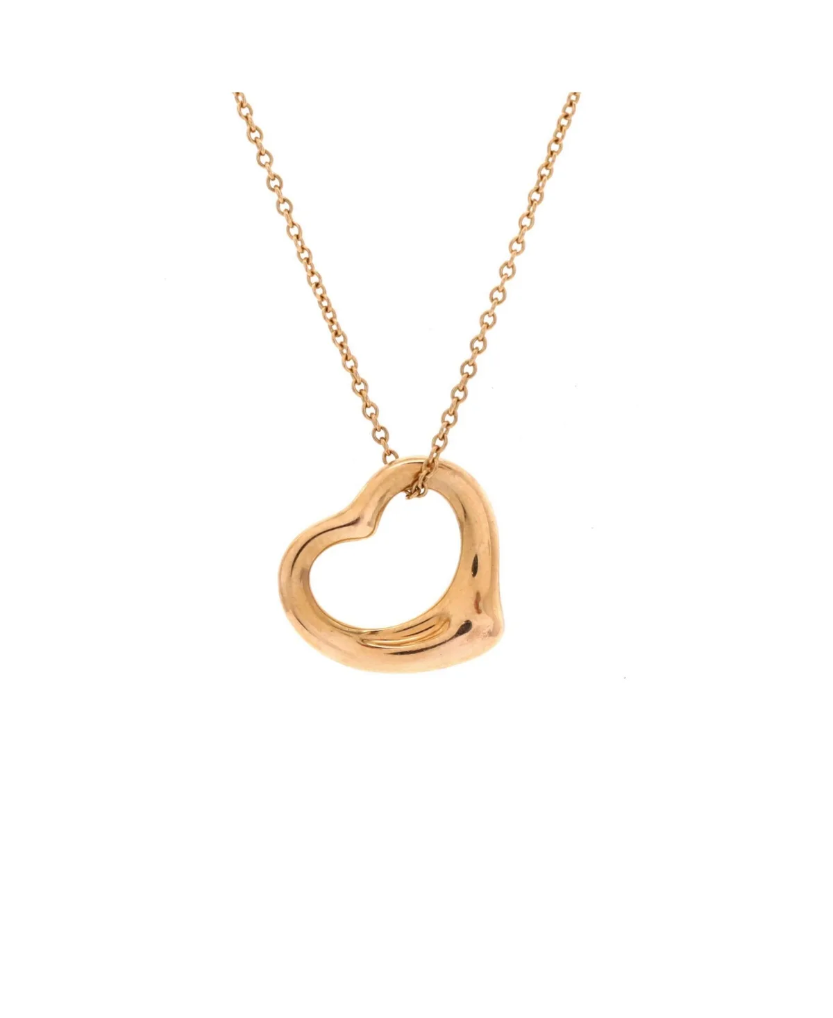 Elsa Peretti Open Heart Pendant Necklace by Pre-owned Tiffany & Co