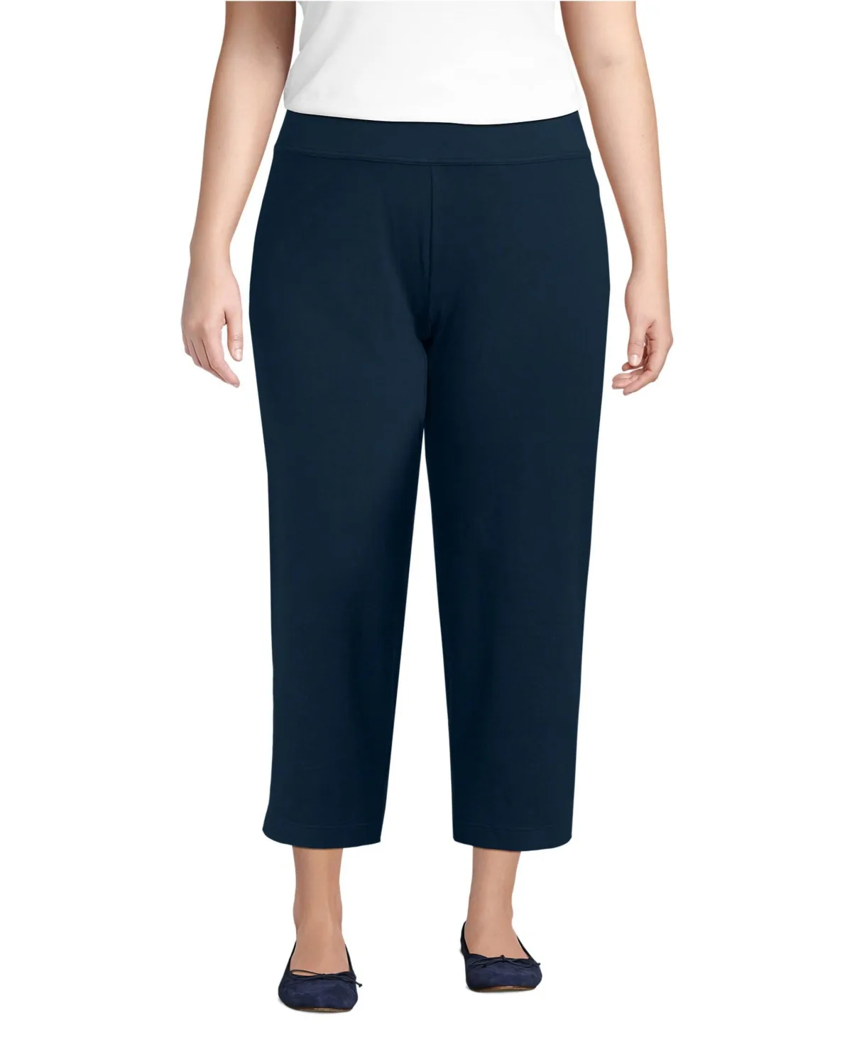 Starfish Mid Rise Pull on Crop Pants by Lands' End