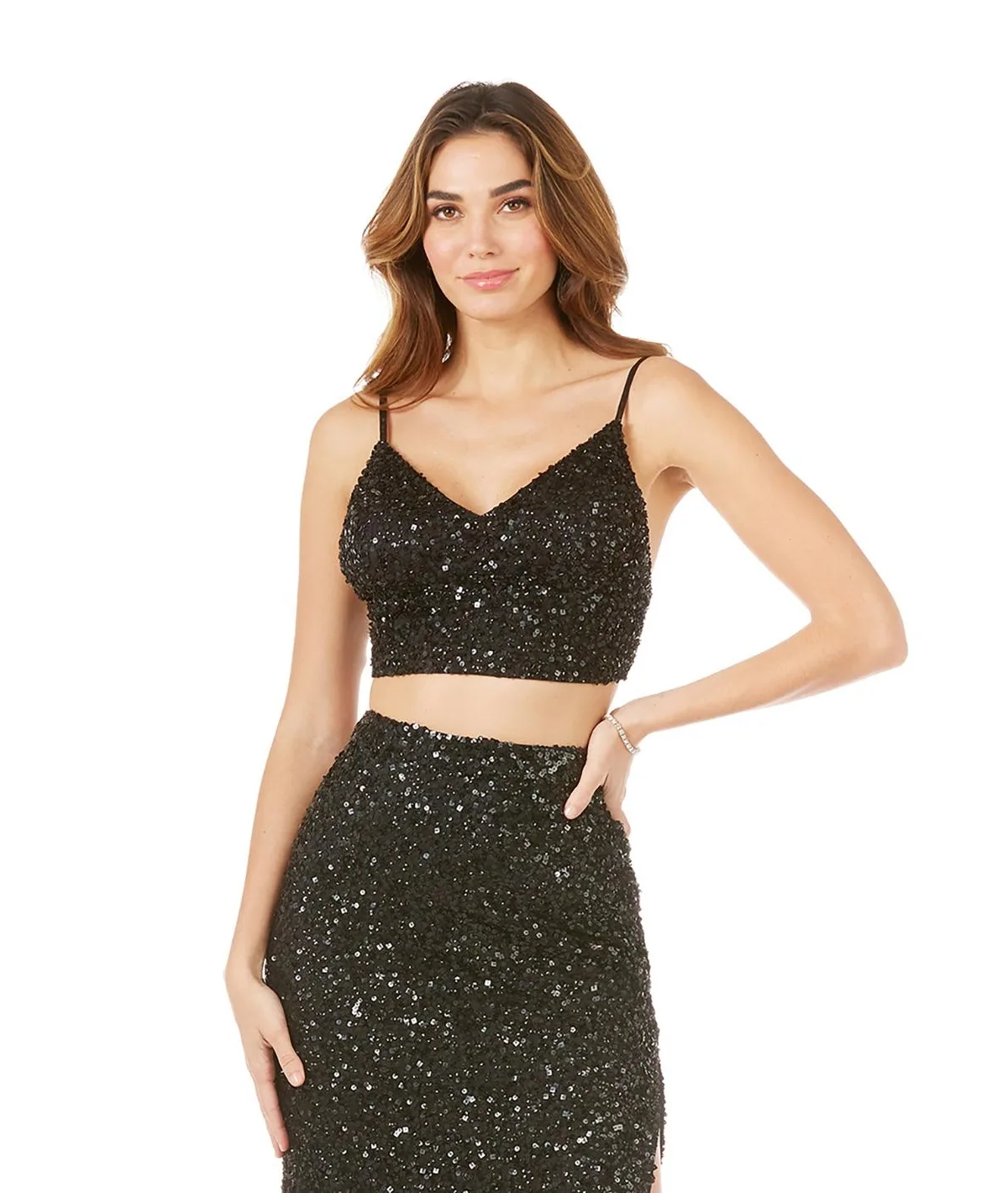 Spaghetti Strap Beaded Top by Lara