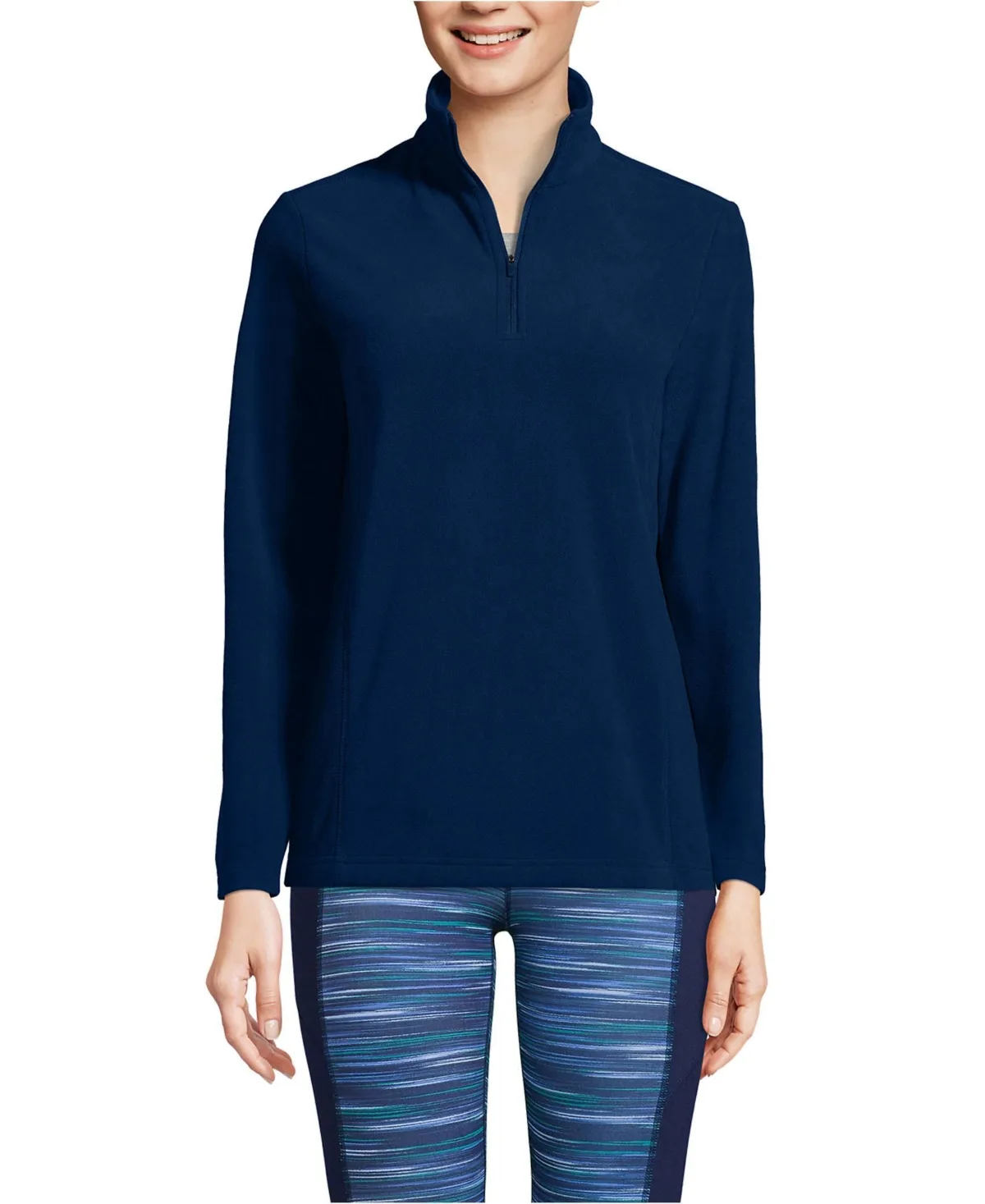 Anyweather Fleece Quarter Zip Pullover by Lands' End