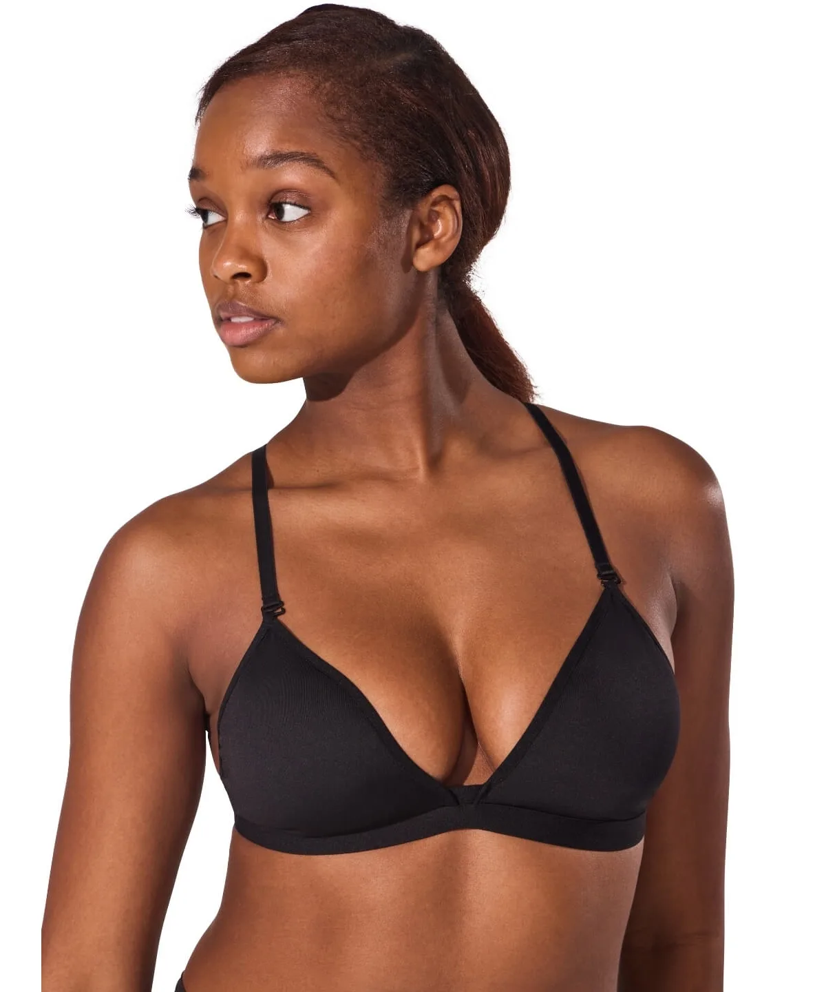 Clear Neck Back Bra by Capezio