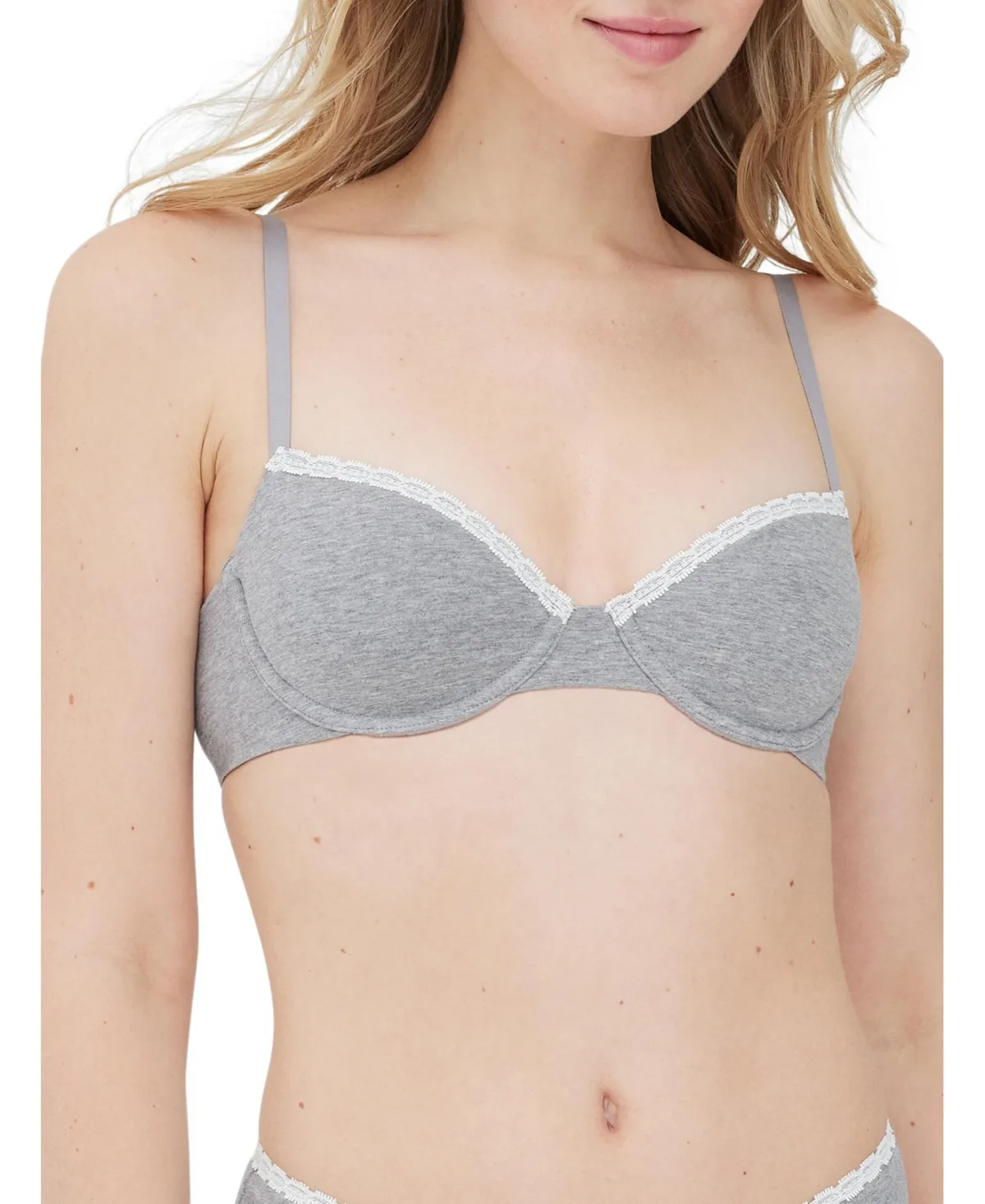Adorned Cotton Underwire Bra by Skarlett Blue
