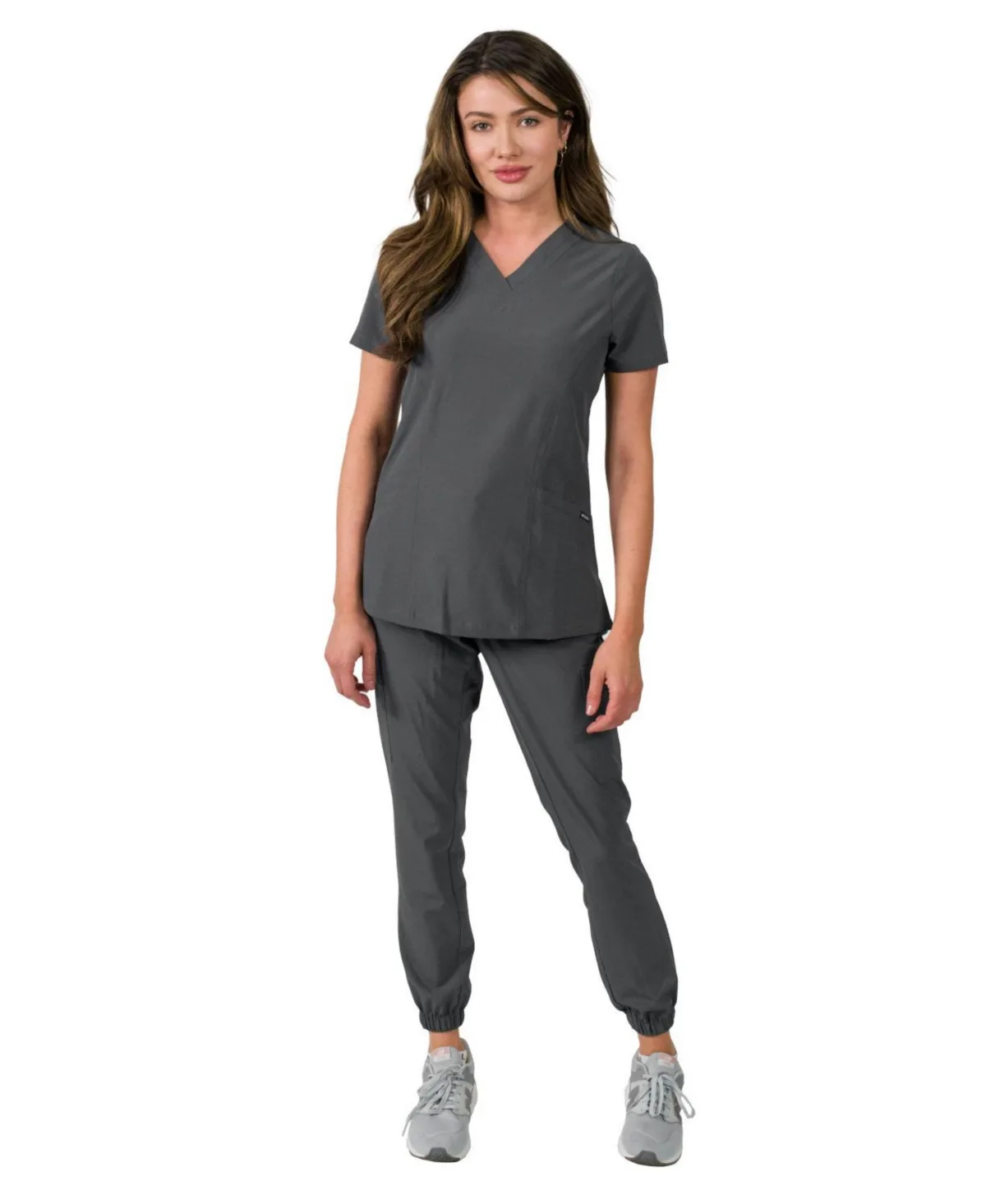 Olivia 4 Pocket Top Gathered Jogger Pants Set by Medgear