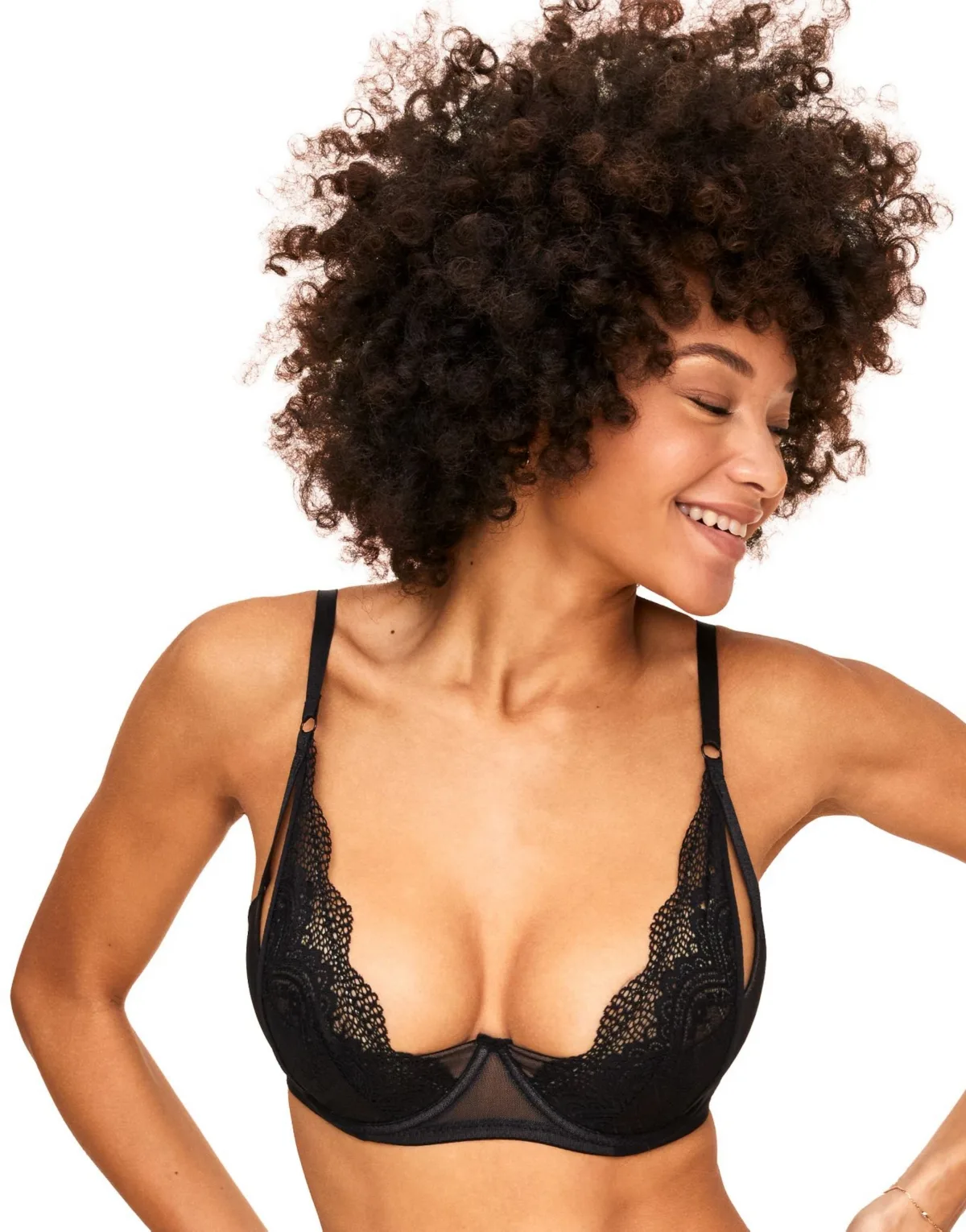 Kaia Unlined Quarter Cup Bra by Adore Me