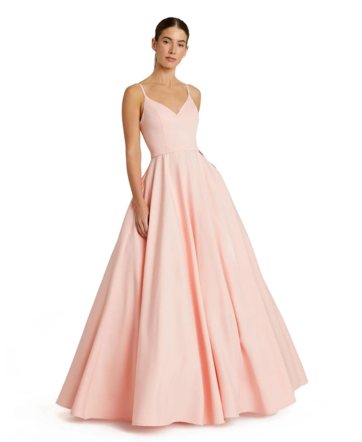 Ieena Classic A-Line V-Neck Ballgown by Mac Duggal