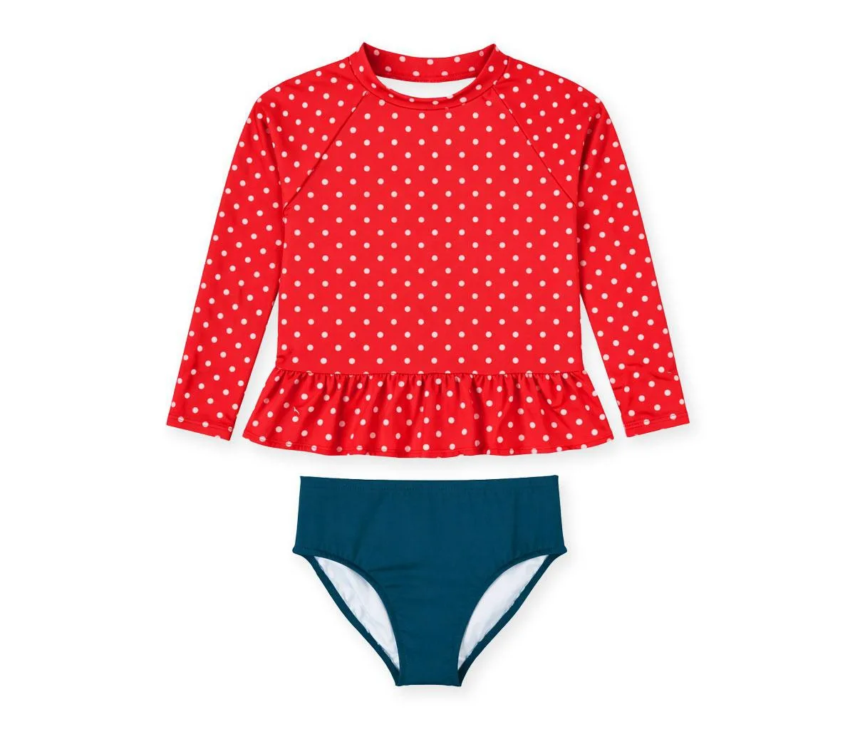 Polka Dot Rashguard Swimsuit by Florence Eiseman
