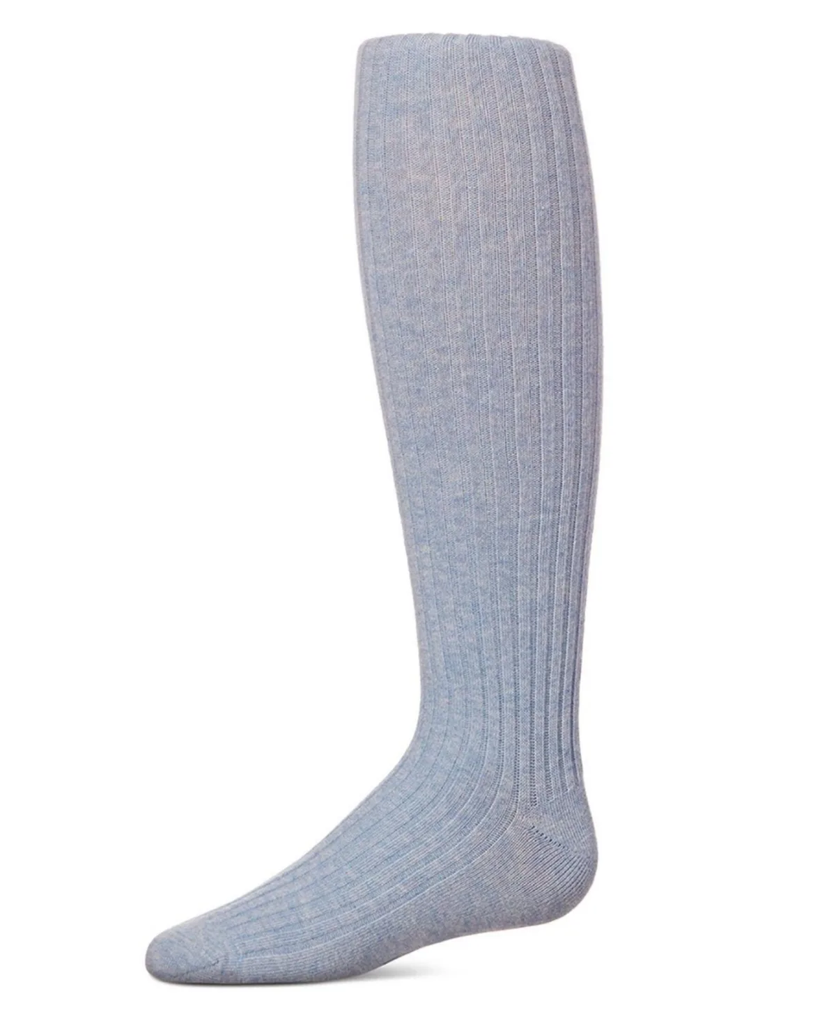 Ribbed Cotton Blend Sweater Tights by Memoi