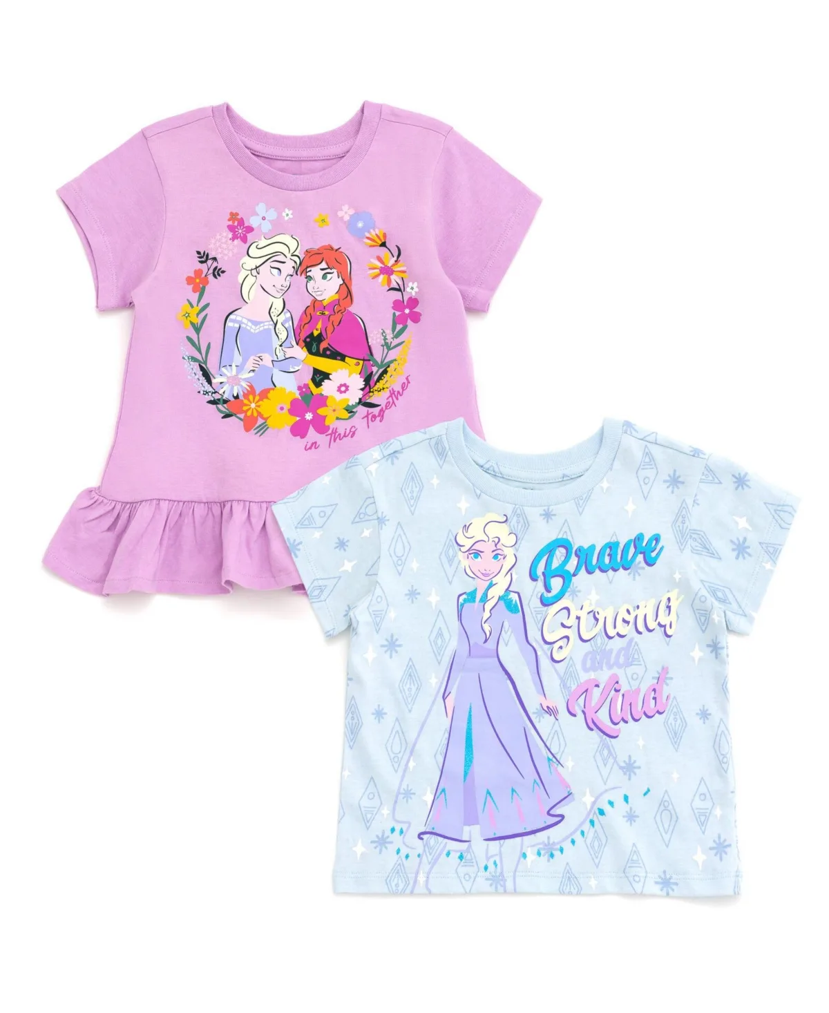 Disney Cars Lion King Super Kitties Winnie the Pooh 2 Pack T-Shirts by Frozen