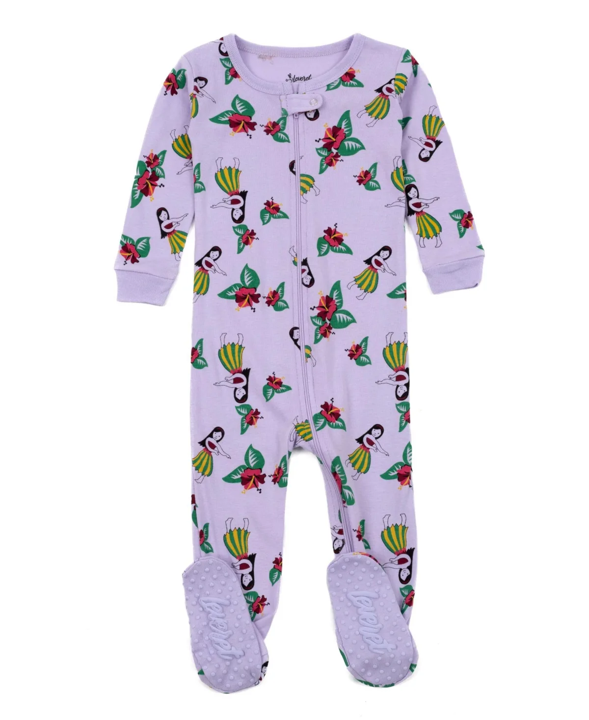 One-Piece Cotton Sleep and Play Footed Pajamas by Leveret