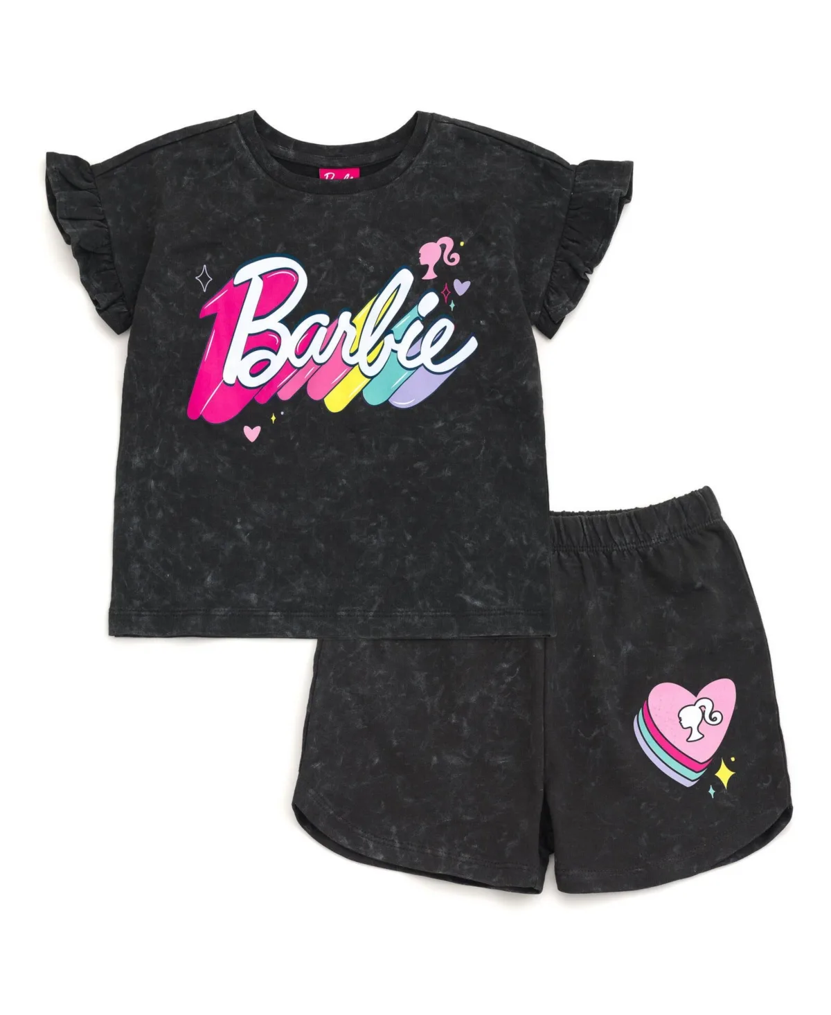French Terry T-Shirt and Shorts Outfit Set by Barbie