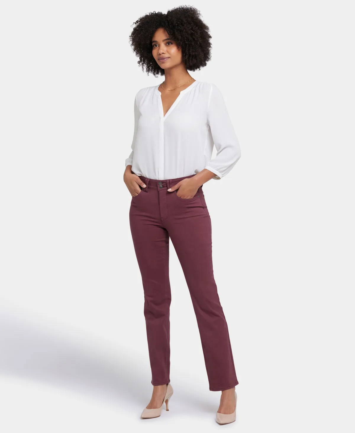 High Rise Marilyn Straight Jeans by Nydj