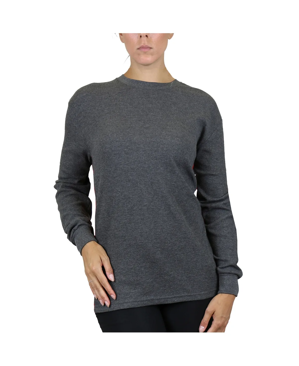 Loose Fit Waffle Knit Thermal Shirt by Galaxy By Harvic