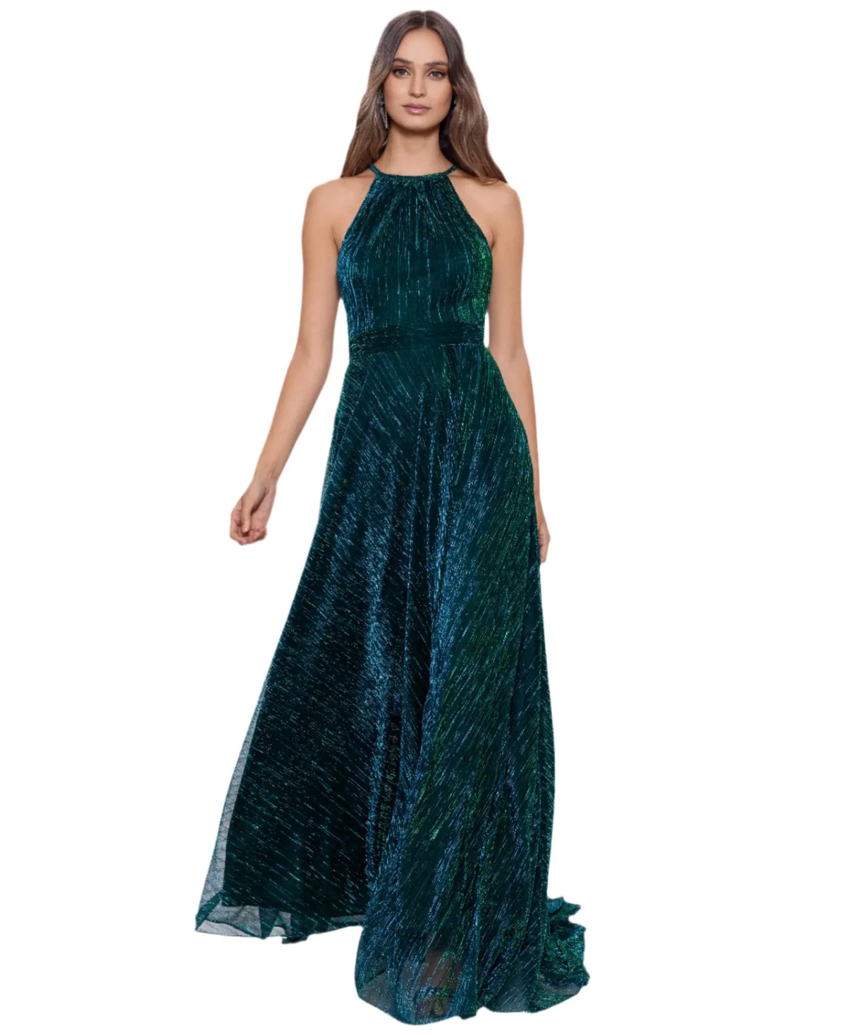 Sleeveless Halter Neck Ball Gown by B&a By Betsy And Adam
