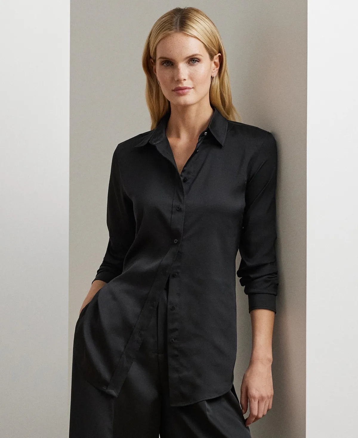 Satin Charmeuse Shirt by Lauren Ralph Lauren