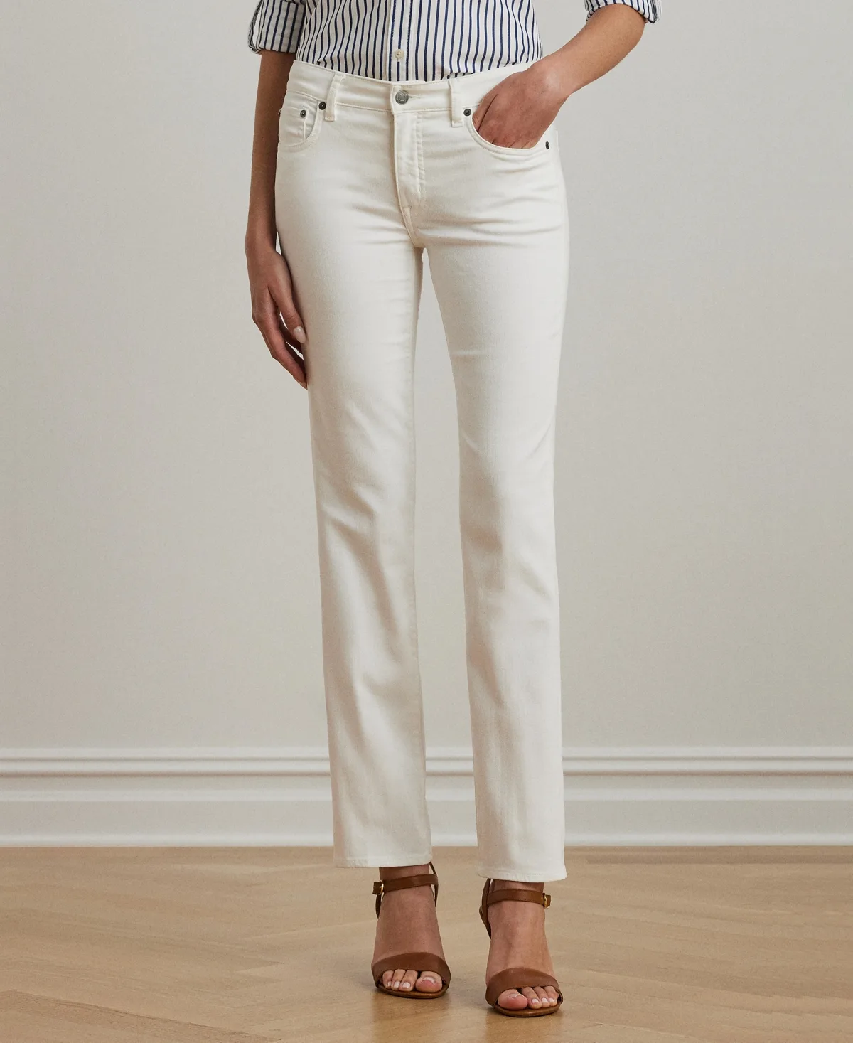 Mid-Rise Straight Jean by Lauren Ralph Lauren