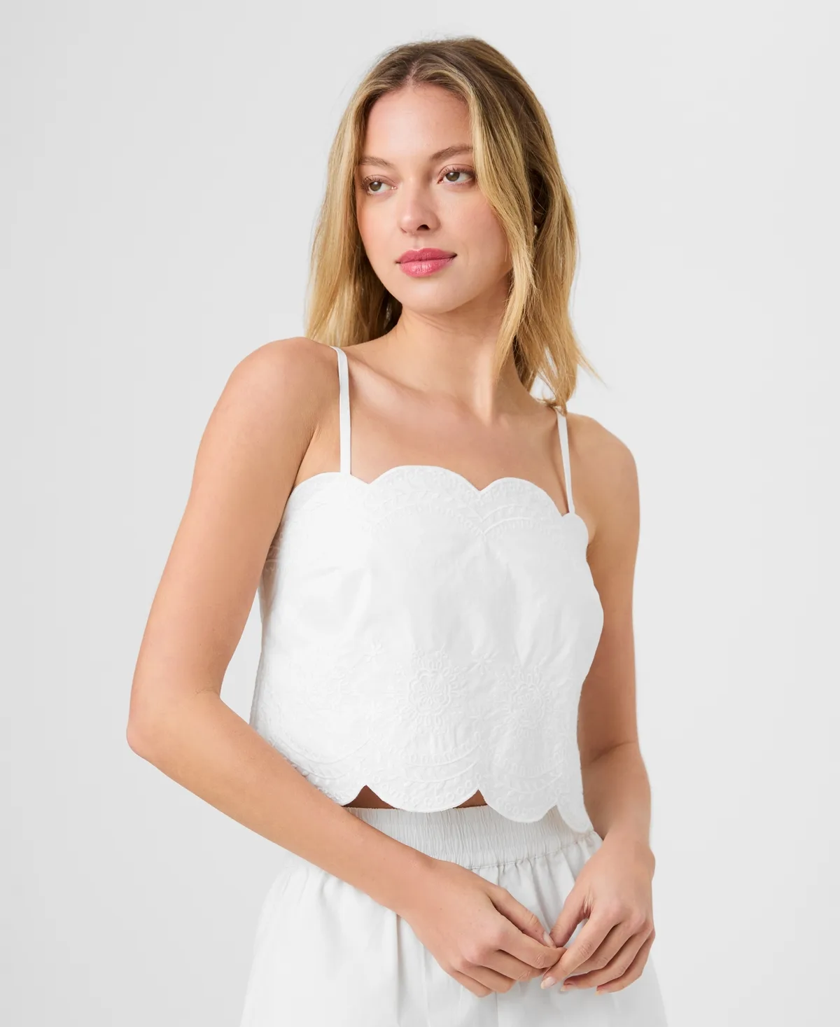 Embroidered Strappy Top by French Connection