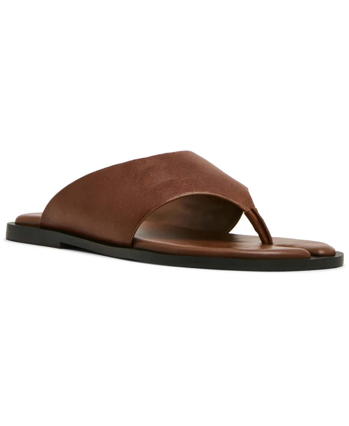 Split Toe Slip-On Flat Sandals