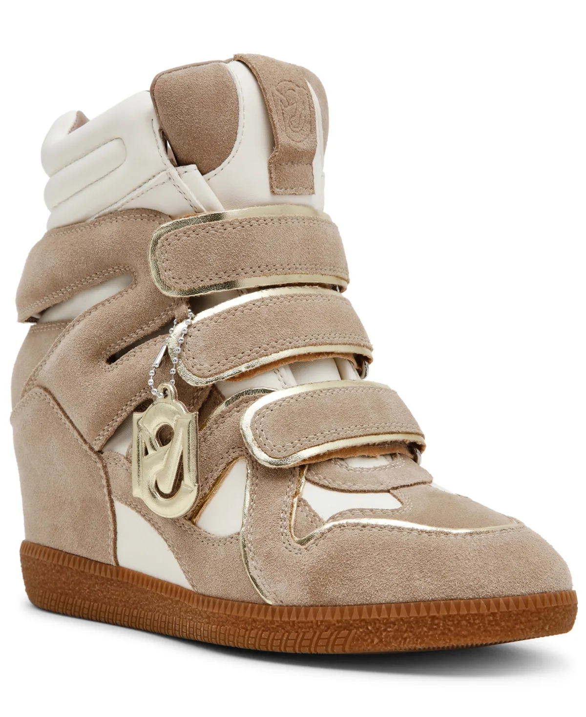 Mavis High-Top Lace-Up Wedge Sneakers