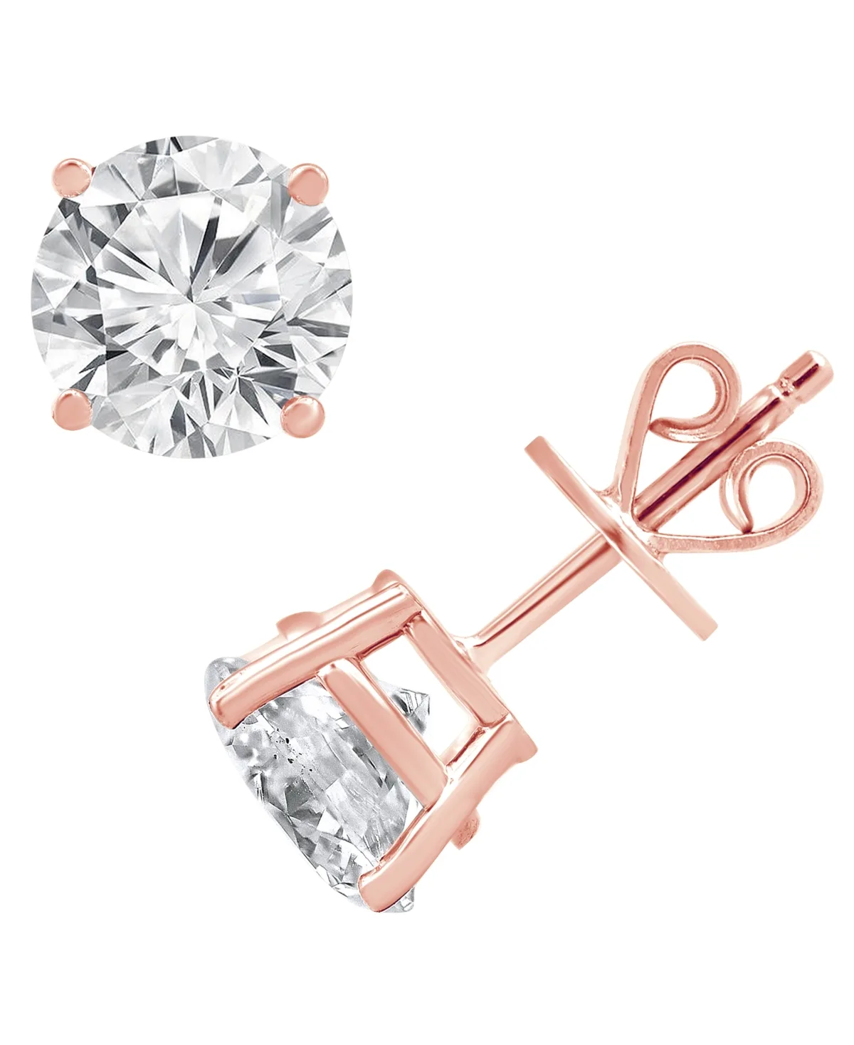 Badgley Mischka Certified Lab Grown Diamond Stud Earrings (5 ct. t.w.) in 14k Gold by Macy's