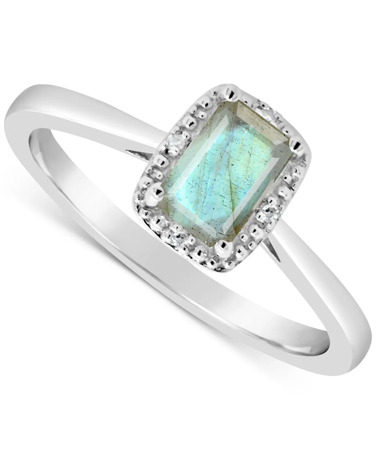 Labradorite & Diamond Accent Ring in Sterling Silver by Macy's