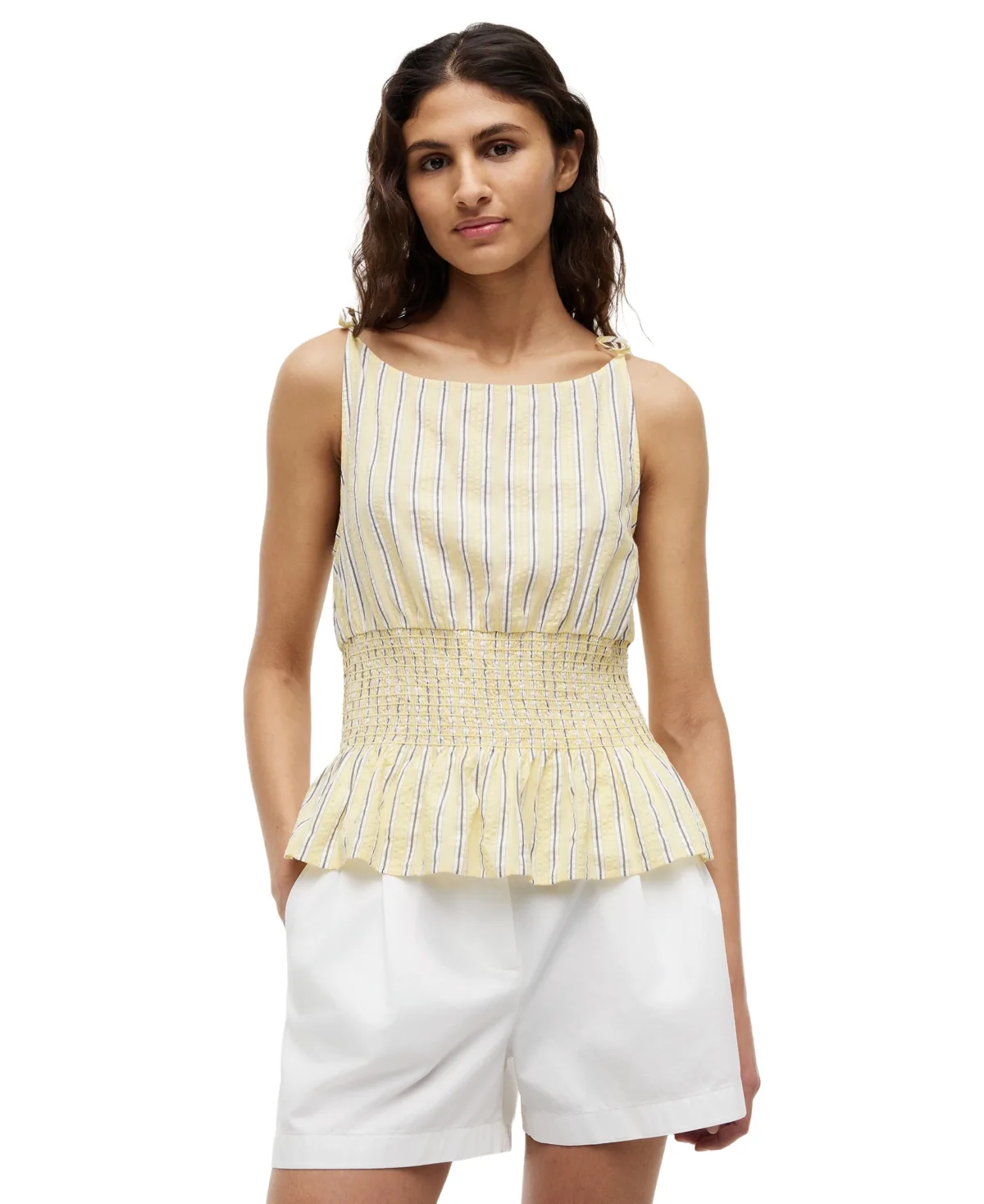 Smocked Shoulder-Tie Top by Tommy Hilfiger