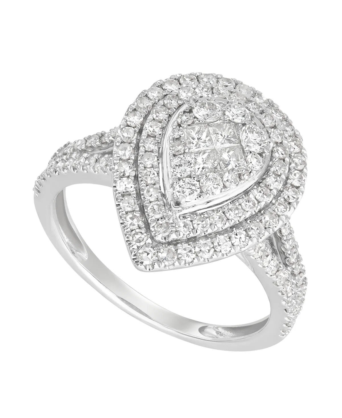 Diamond Ring (1 ct. t.w.) in 10k White Gold by Macy's