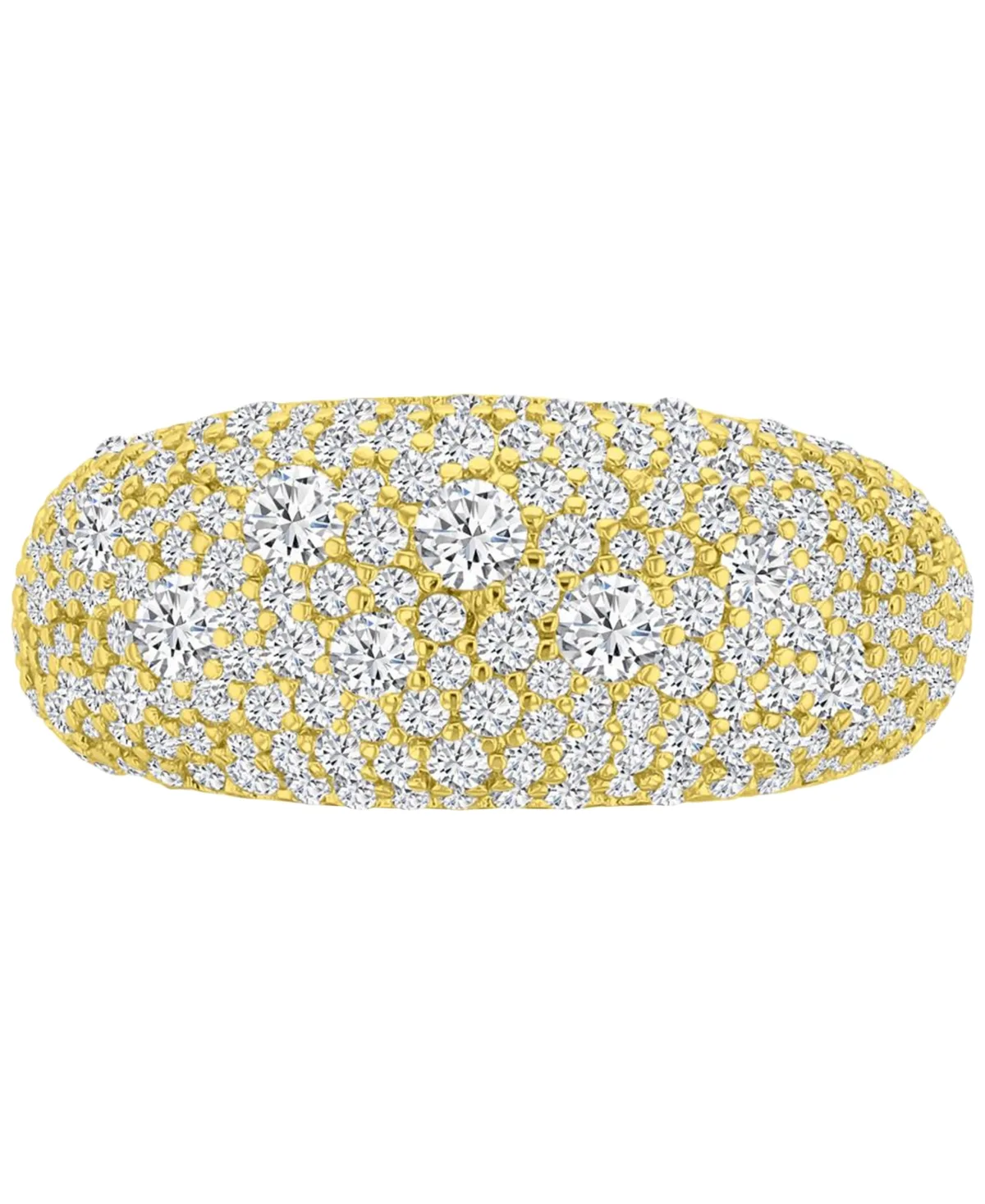 14k Gold-Plated Pave Statement Fashion Ring by Macy's