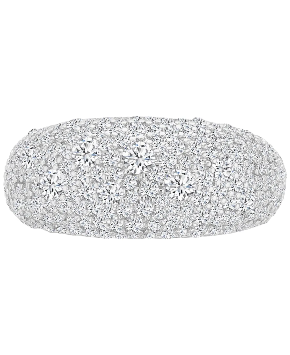 14k Gold-Plated Pave Statement Fashion Ring